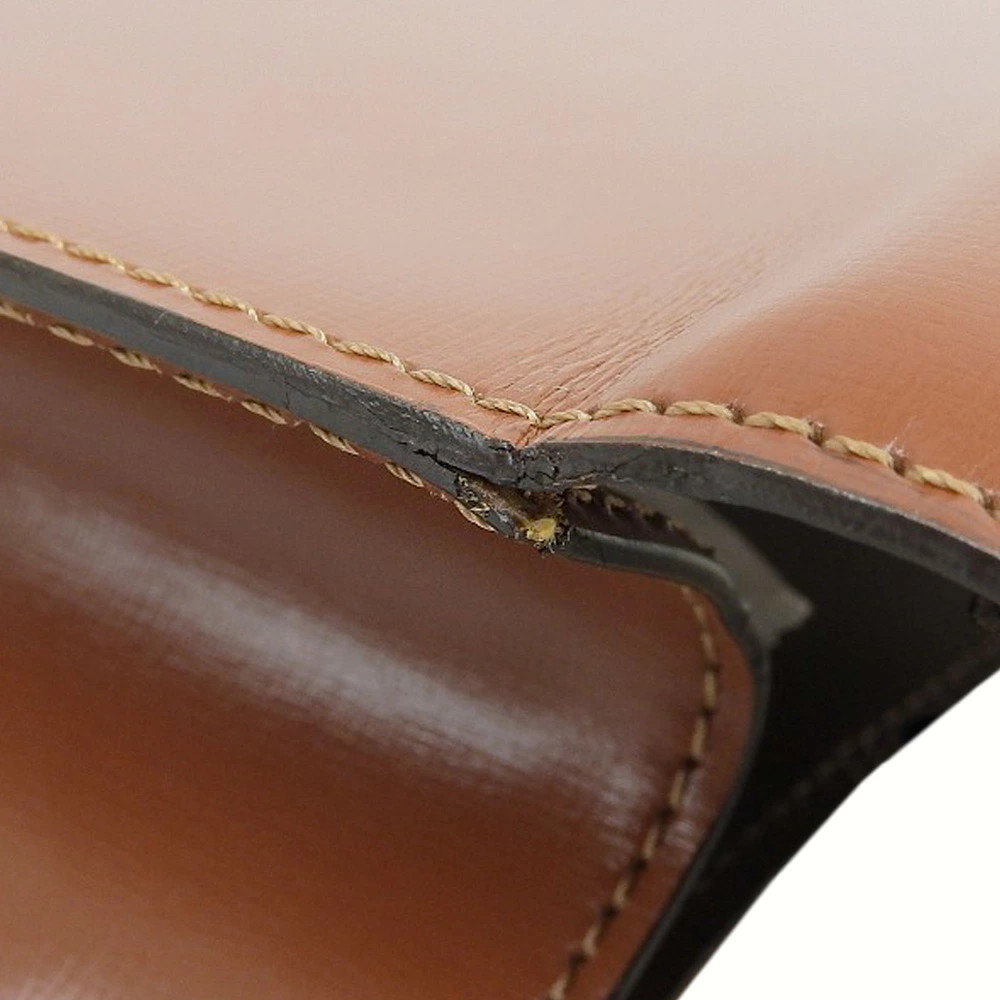 LOEWE Anagram Day Promatico Business Bag Leather Brown Briefcase Document
