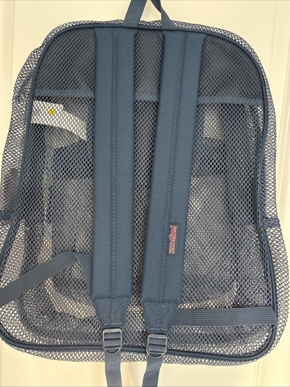 JanSport Mesh NAVY Pack See Through Backpack NWT