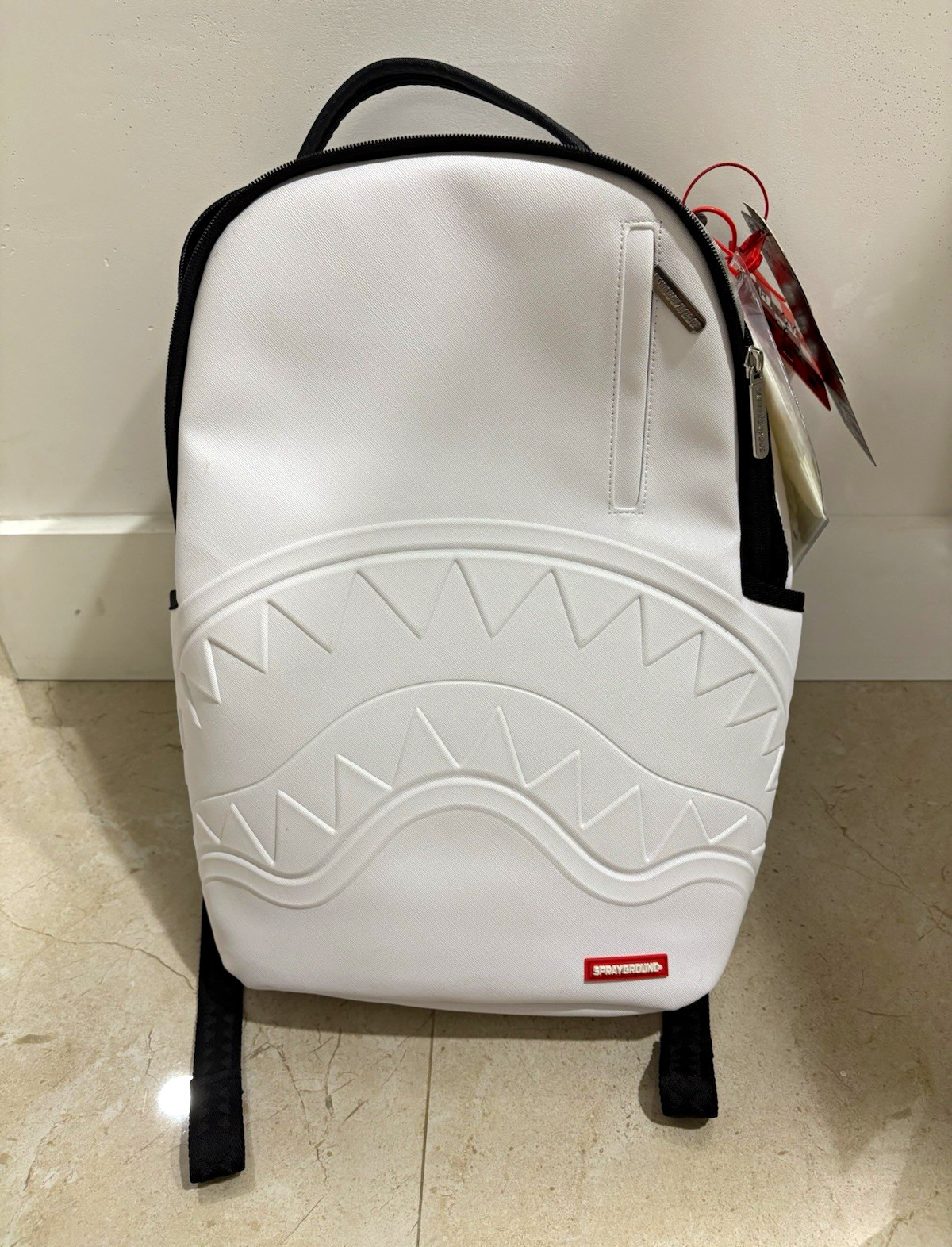 New and unused Sprayground Limited Edition White backpack $130
