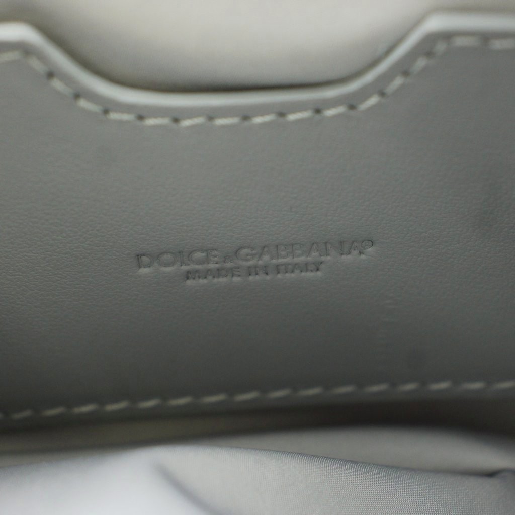 Dolce & Gabbana Men’s Gray Leather Body Shoulder Bag A Condition 15cm/6in