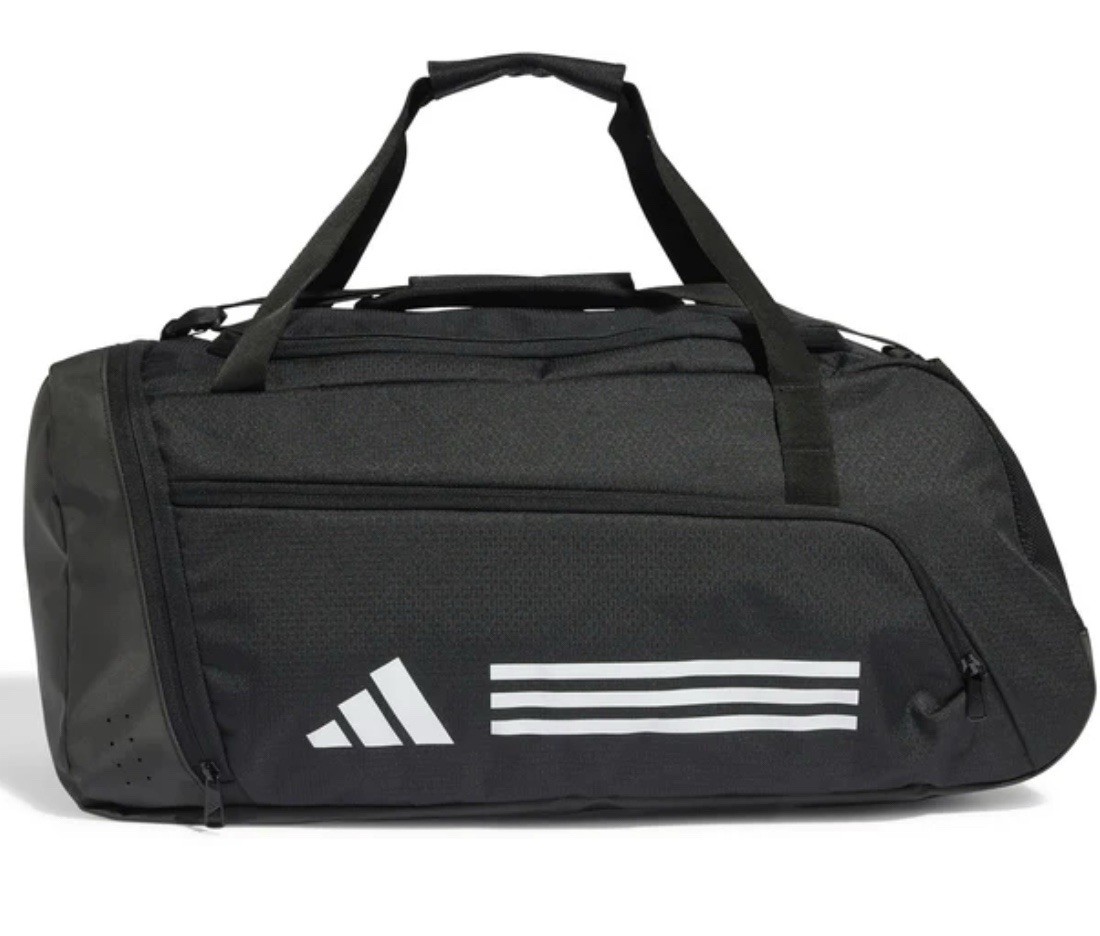 Adidas Essentials 3 Stripes Medium 51L Duffle Bag School/Work/Sport FREE SHIP