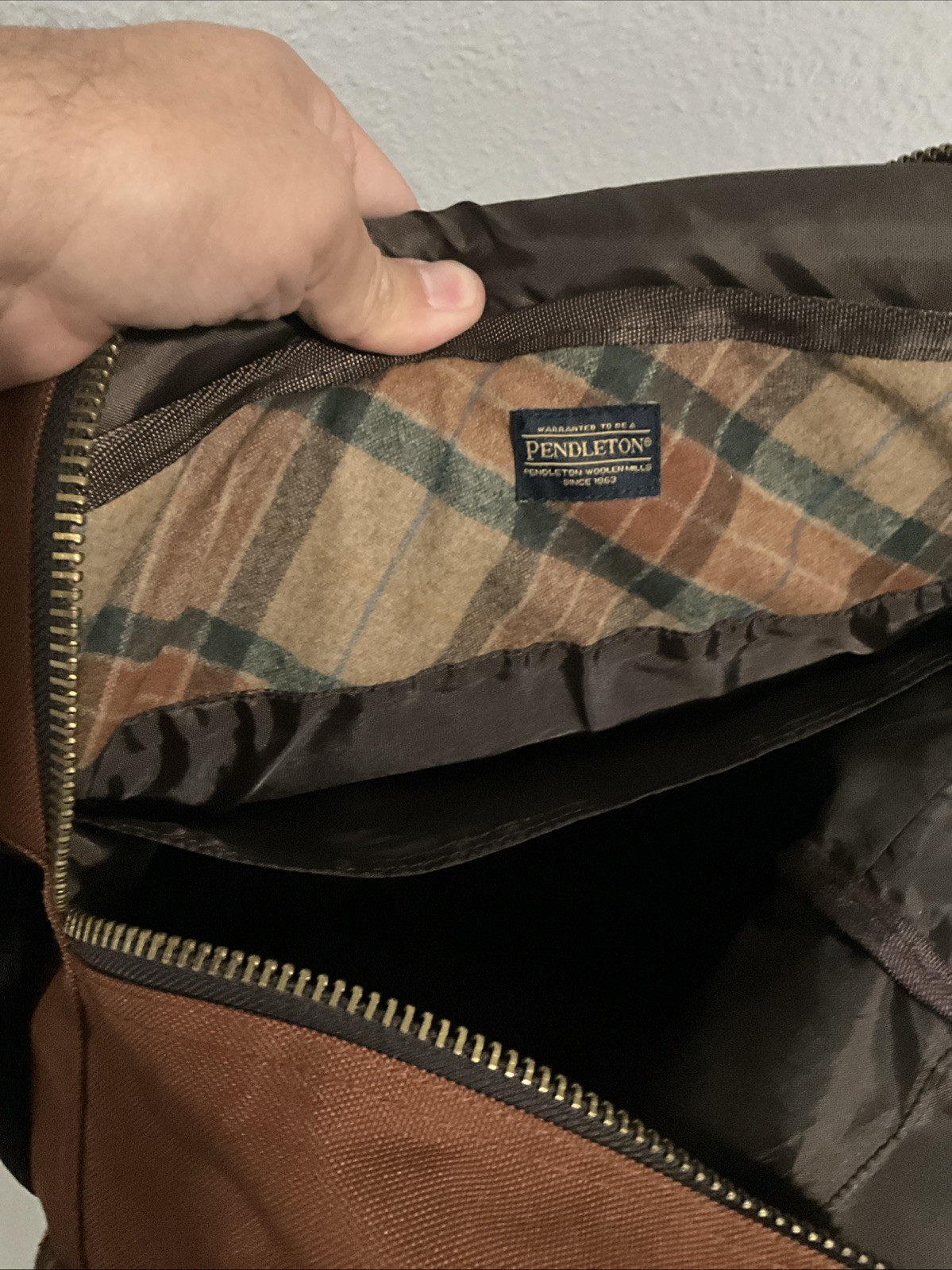 Pendleton Timberline Twill Backpack Large Terracotta Brown