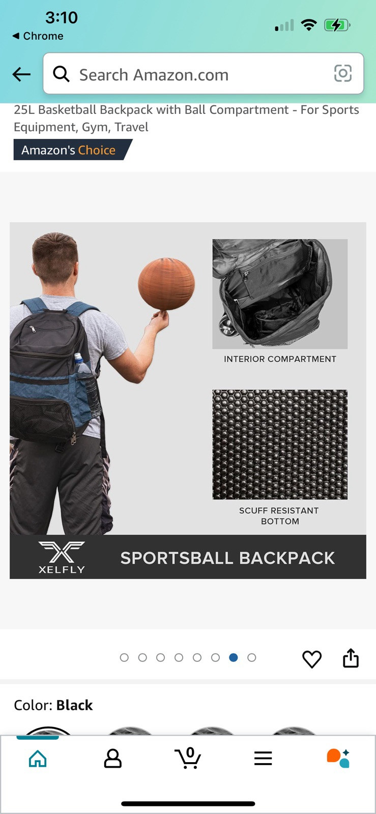 25L Basketball Backpack with Ball Compartment For Sports Equipment, Gym, Travel