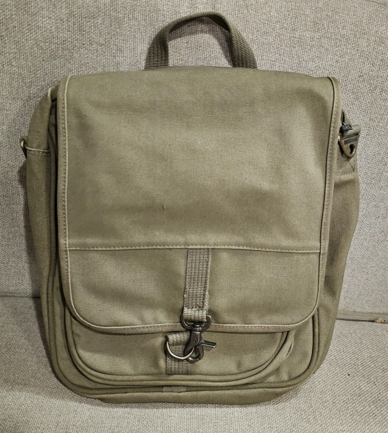 Air-Tex Green Canvas Drab Messenger Style Bag –READ!@!