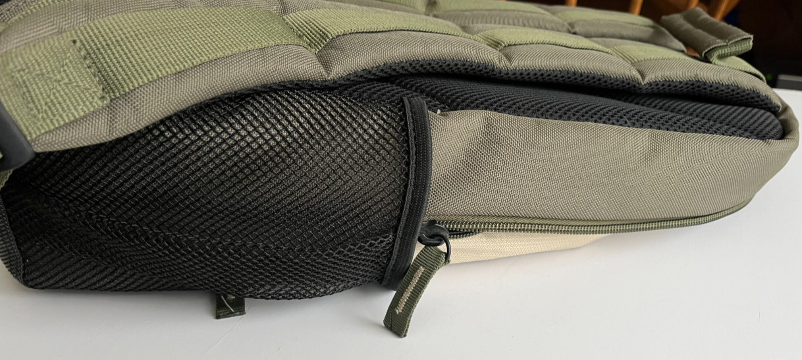 Targus Multipurpose Padded Backpack 16″ x 12″, Khaki Green & Beige