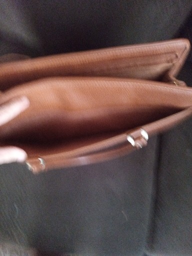 JACKSON EXPANDABLE BROWN LEATHER BRIEFCASE With Detachable Strap