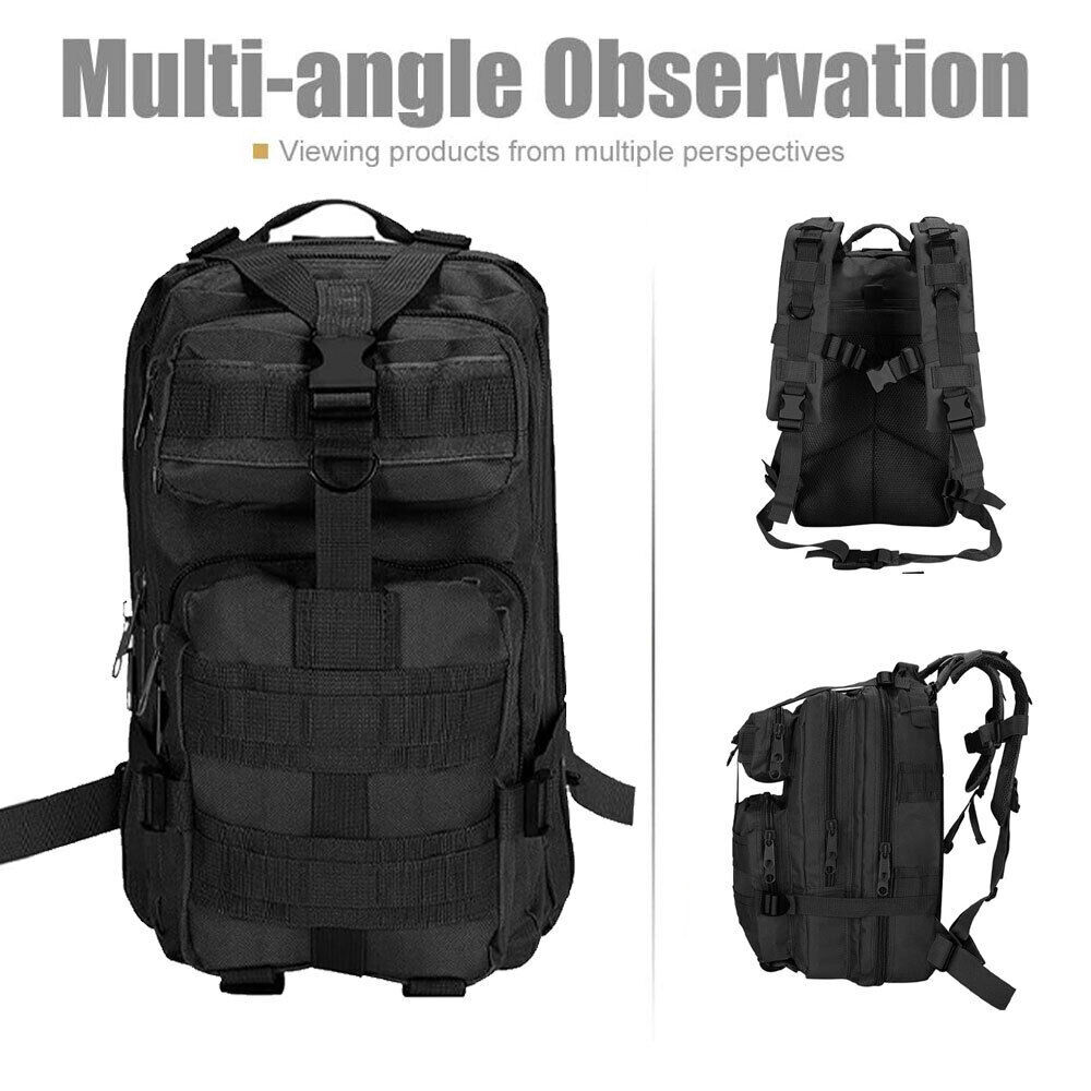Military Tactical Backpack Daypack Bug Out Bag for Hiking Camping School Travel