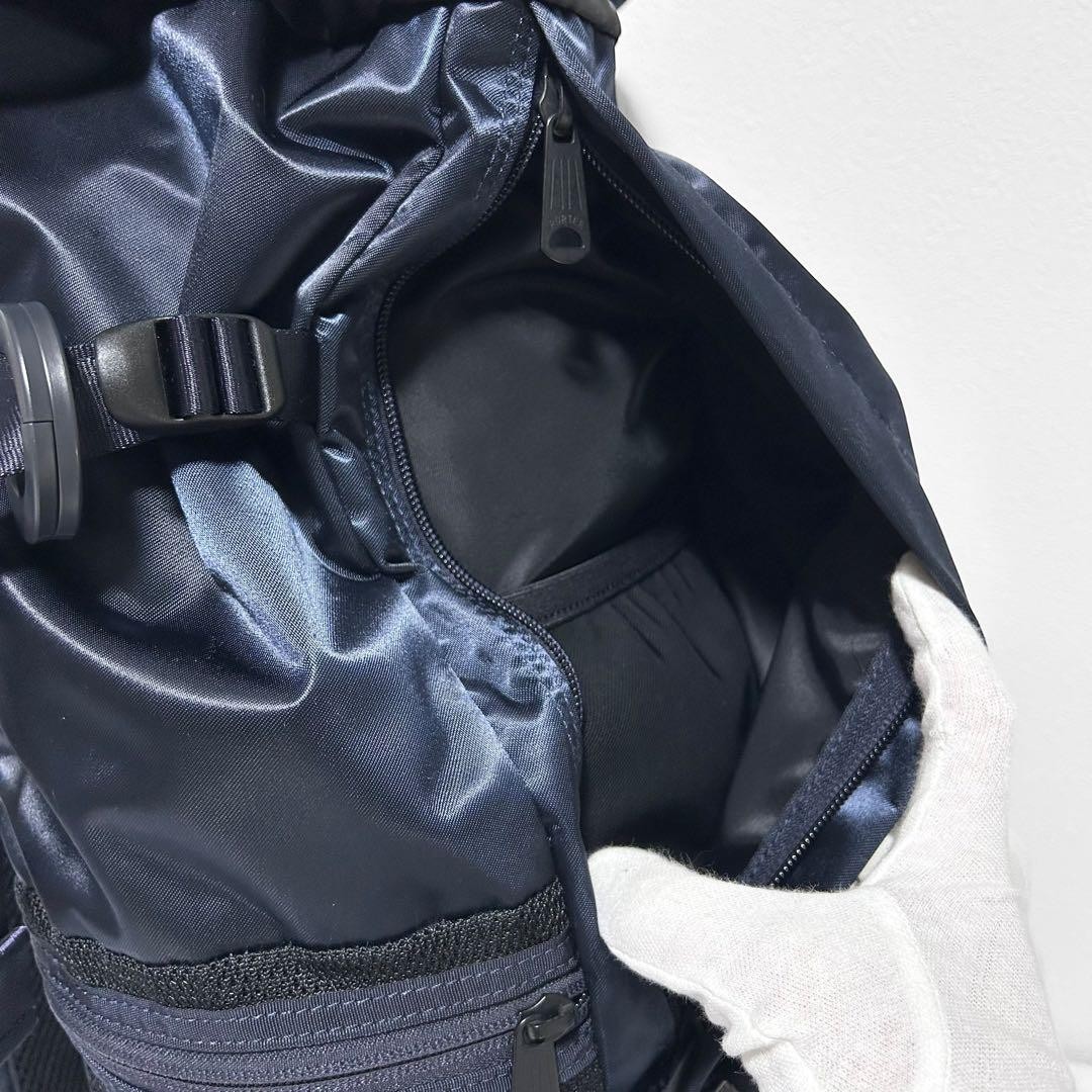 PORTER x SAC’S BAR Collab Backpack Made in Japan Navy Nylon Satin Condition EX