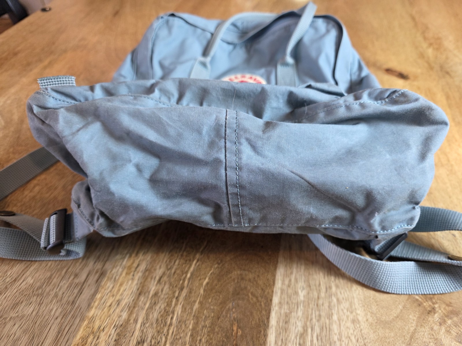 Fjallraven Kanken Mini Travel Active Backpack Blue 15 Inches Tall