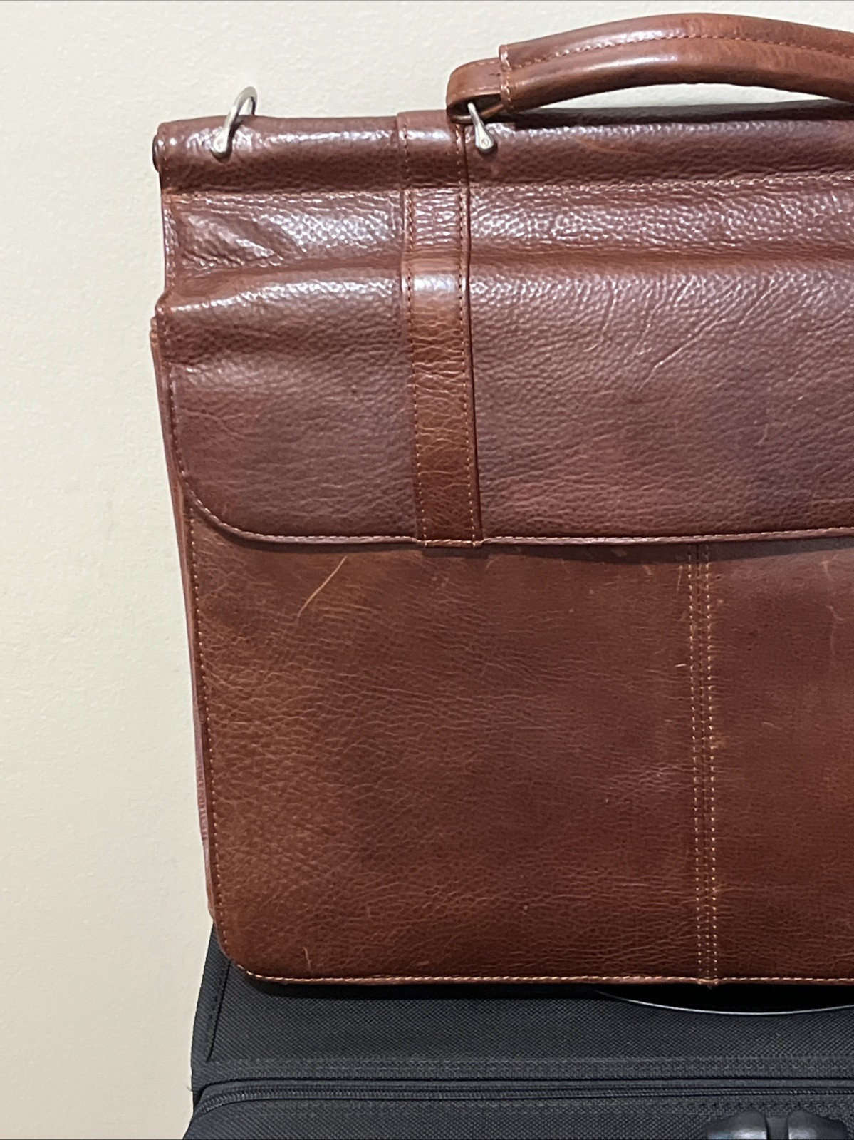 Wilsons Leather Messenger Bag Briefcase Laptop Shoulder Bag – Brown, EUC