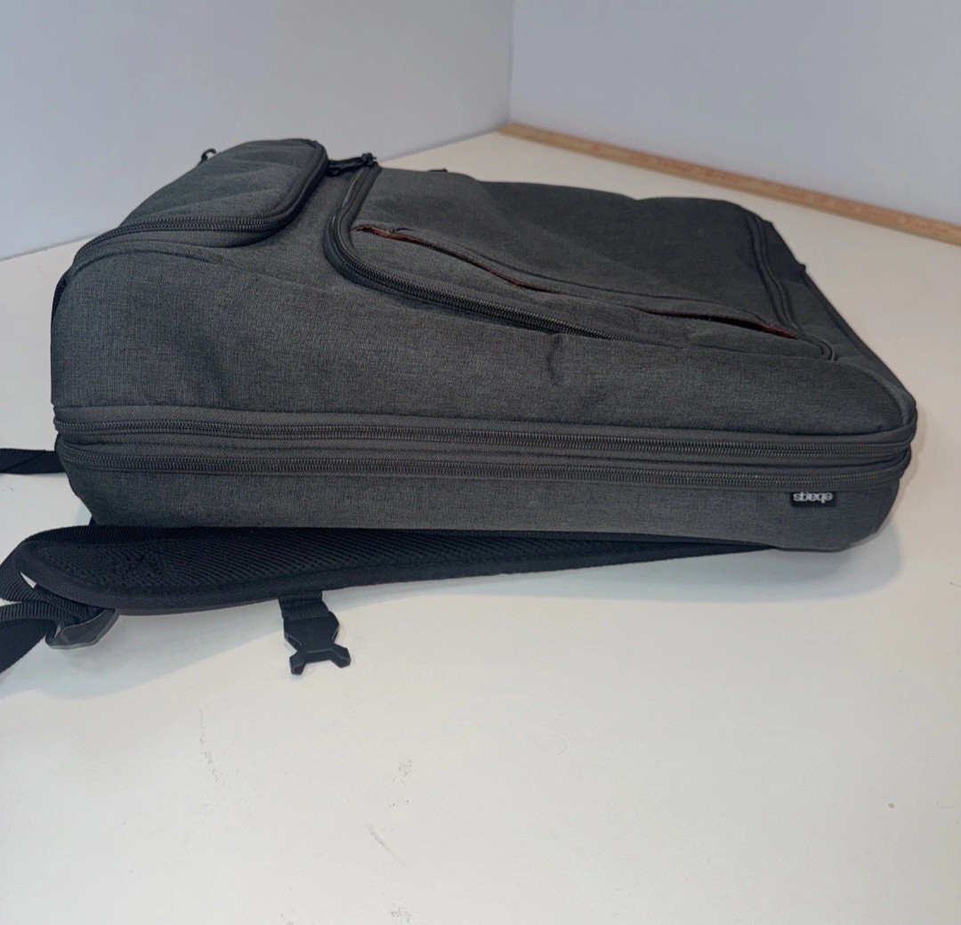 Ebags 12x17x6 E229 slim professional charcoal/orange travel computer backpack