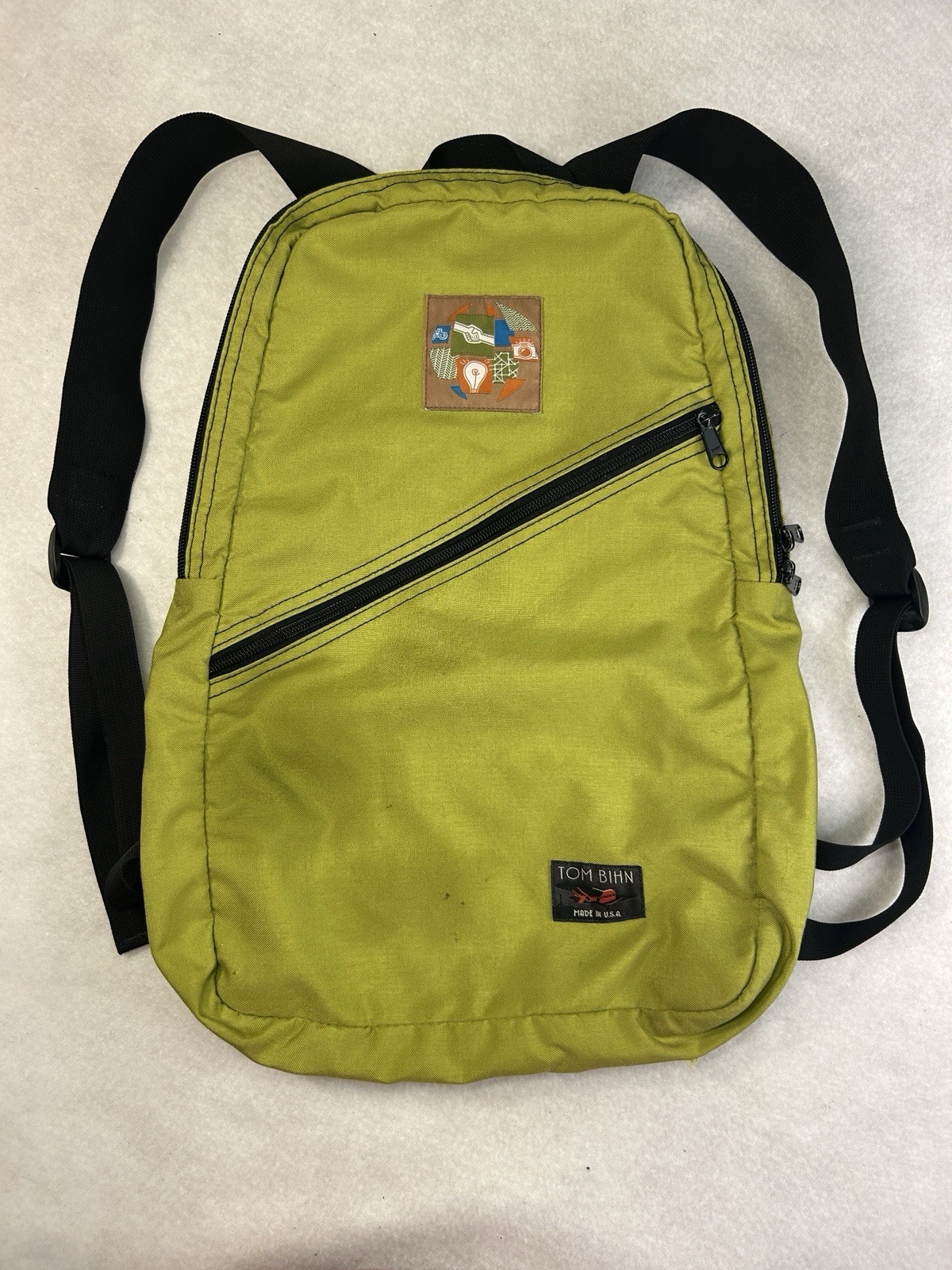 Rare TOM BIHN Early Design Daylight Backpack – Wasabi and Steel Cordura