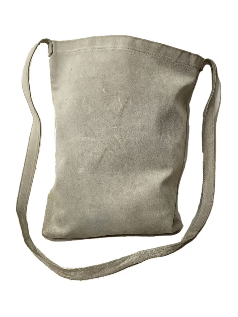 Hender Scheme Shoulder Bag in Pig Leather, Gray, Solid Color