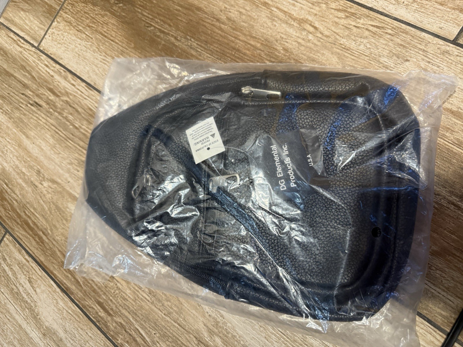 DG Element Black/Blue Belt Bag Fanny Pack Zip Closure Adjustable Strap Medium