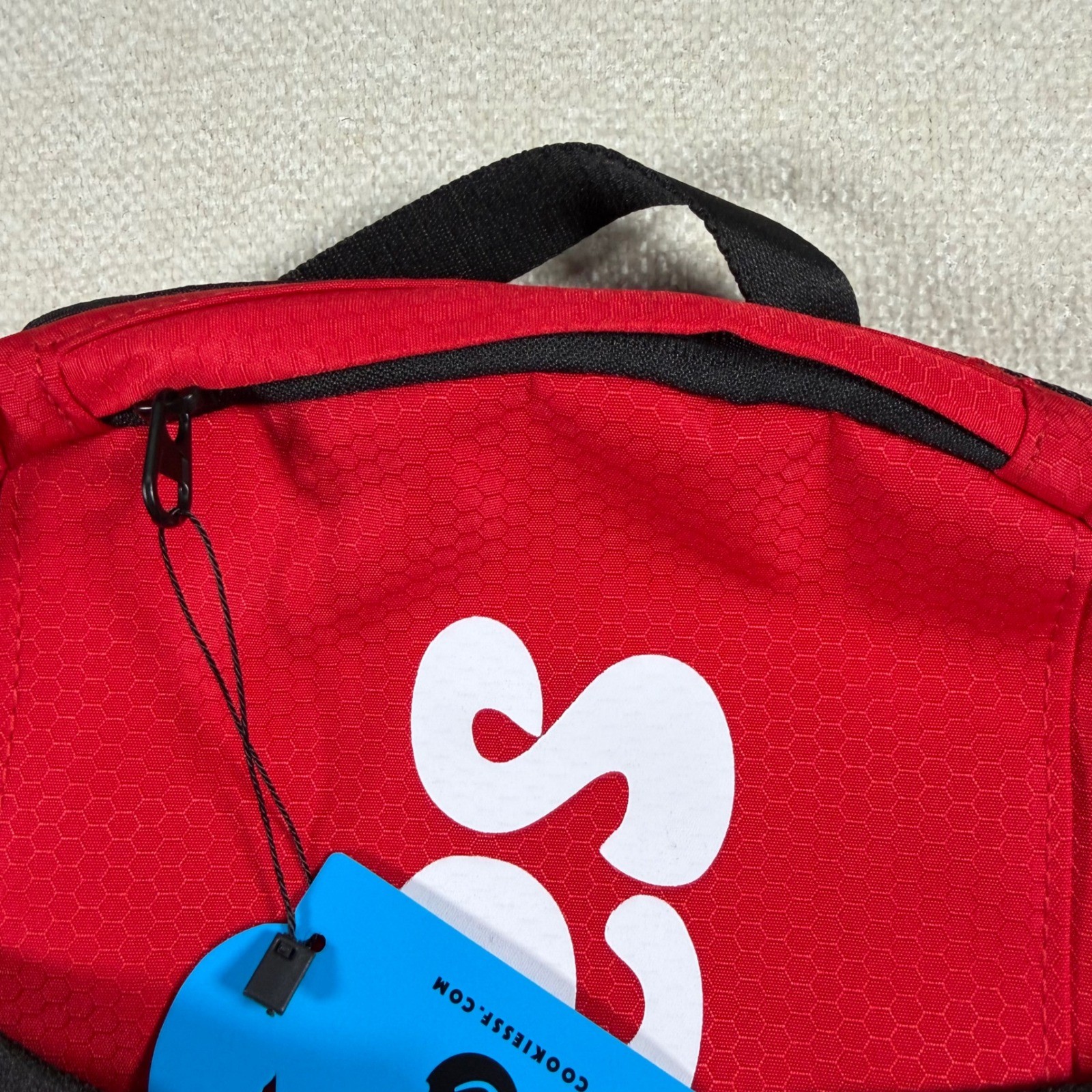 Cookies Smell Proof Red Honeycomb Ripstop Backpack Laptop Bag Streetwear NEW