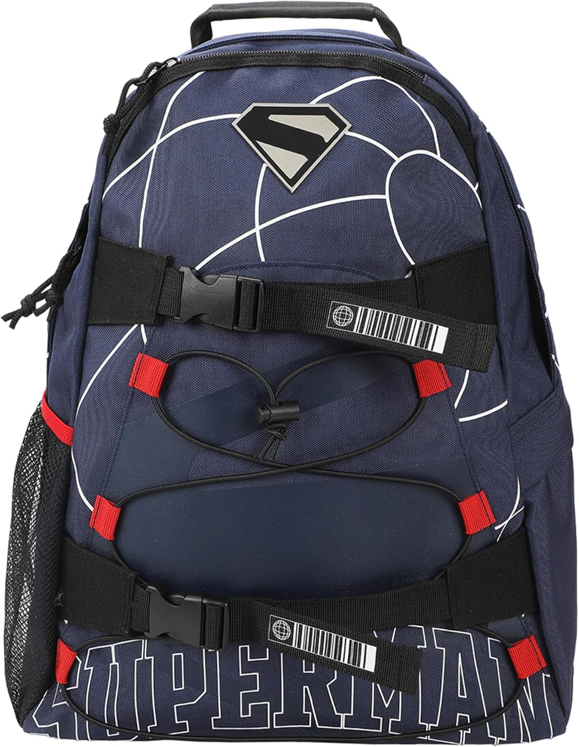 DC Comics Superman Large Backpack 17.5″ Blue Logo Bookbag School/ Travel Bag