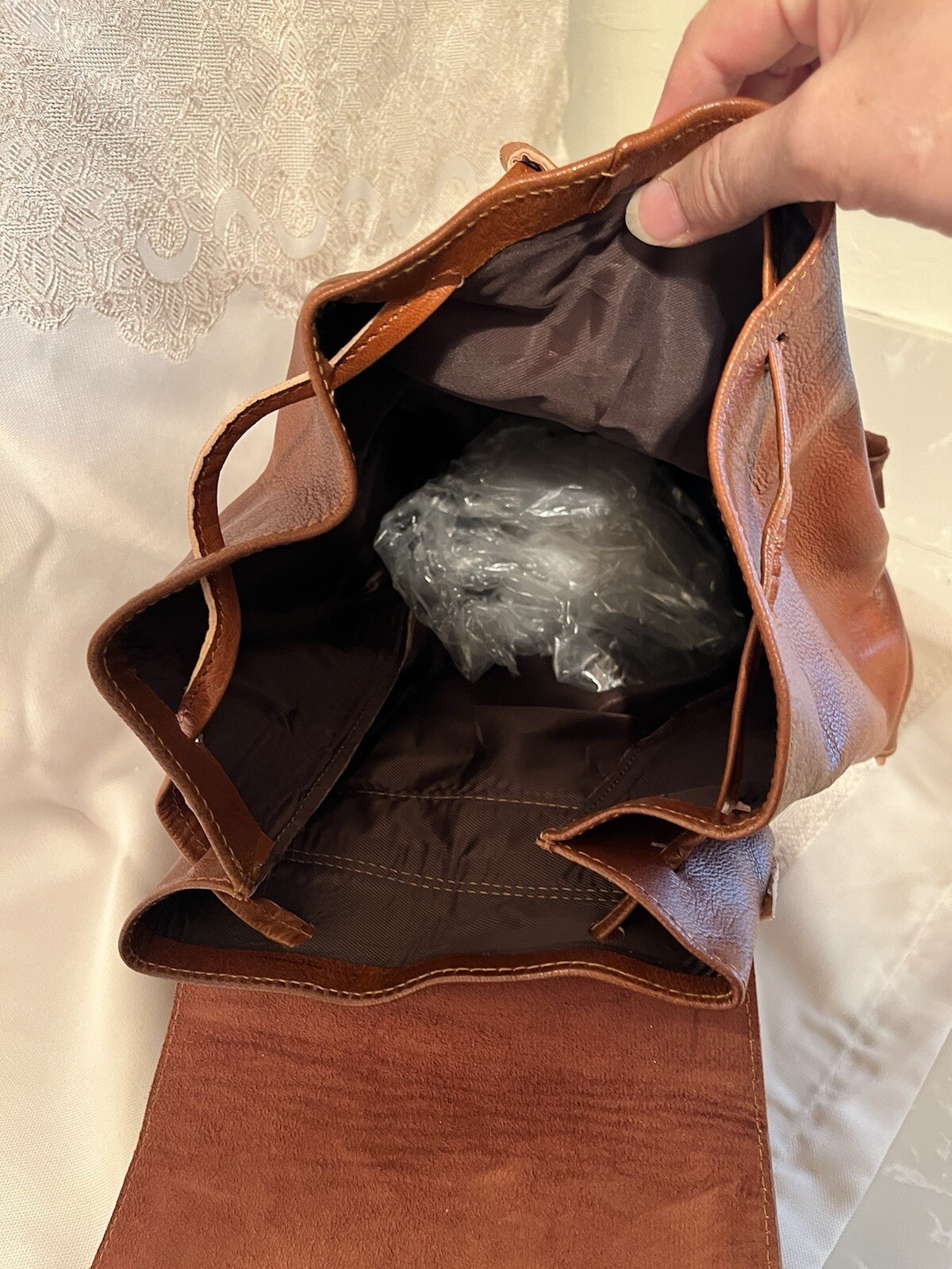 Backpack Genuine Leather – Handmade in Morocco – Large 24″x20″