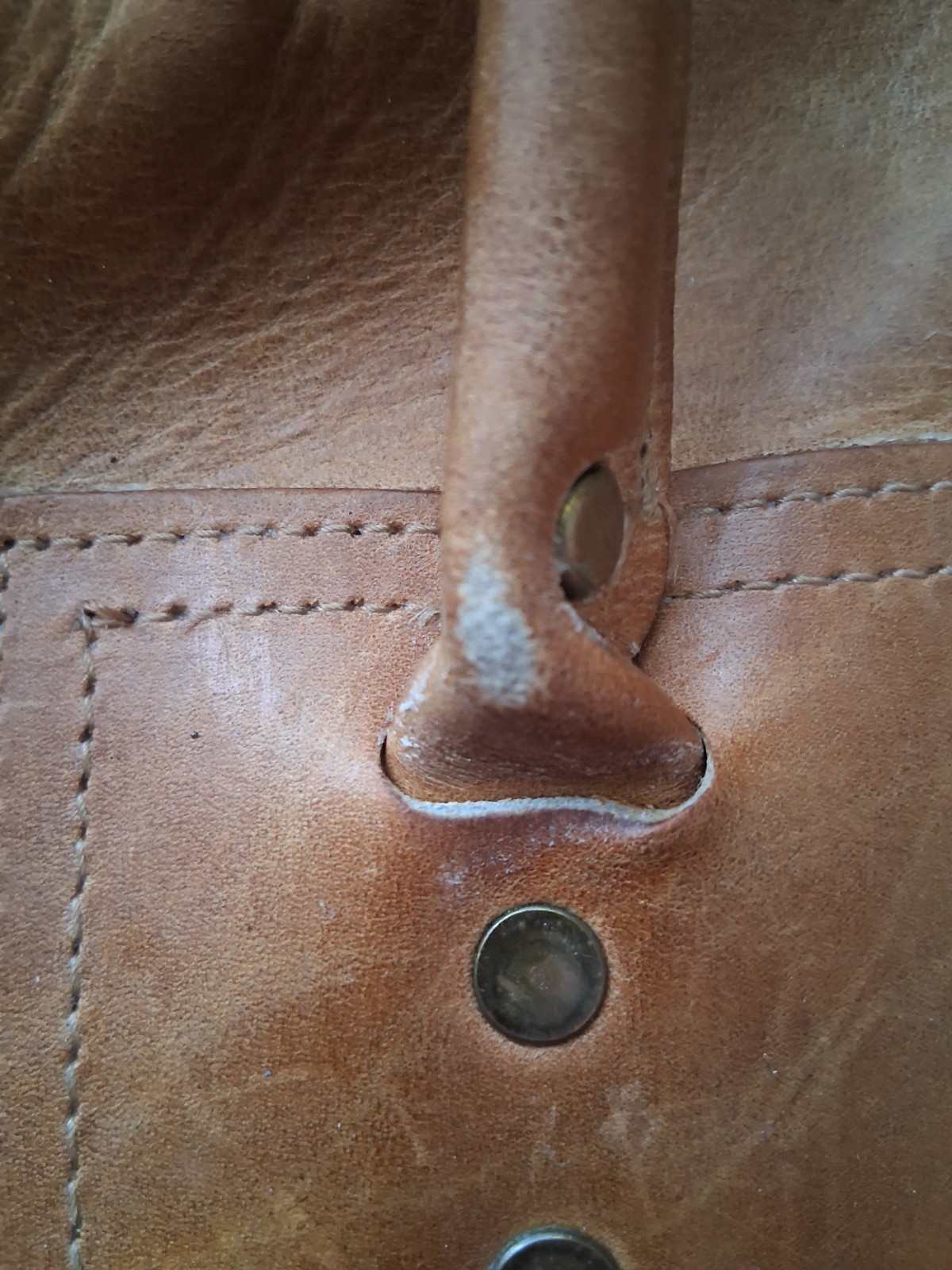 Orvis Briefcase Satchel Bag Brown Leather Vintage Gokey Style