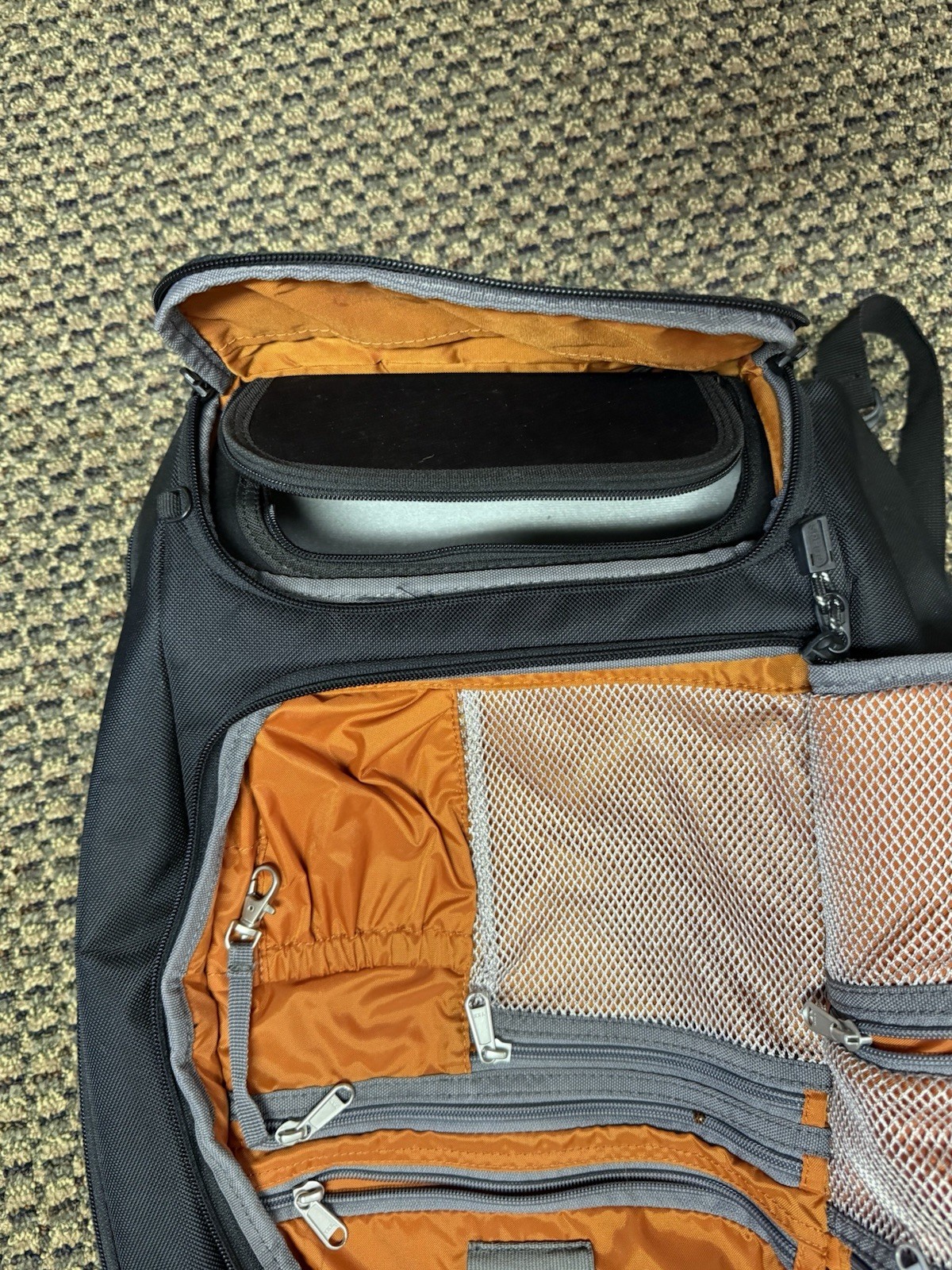 Ebags Backpack Black Laptop Weekender Travel Multiple Compartments Adjustable
