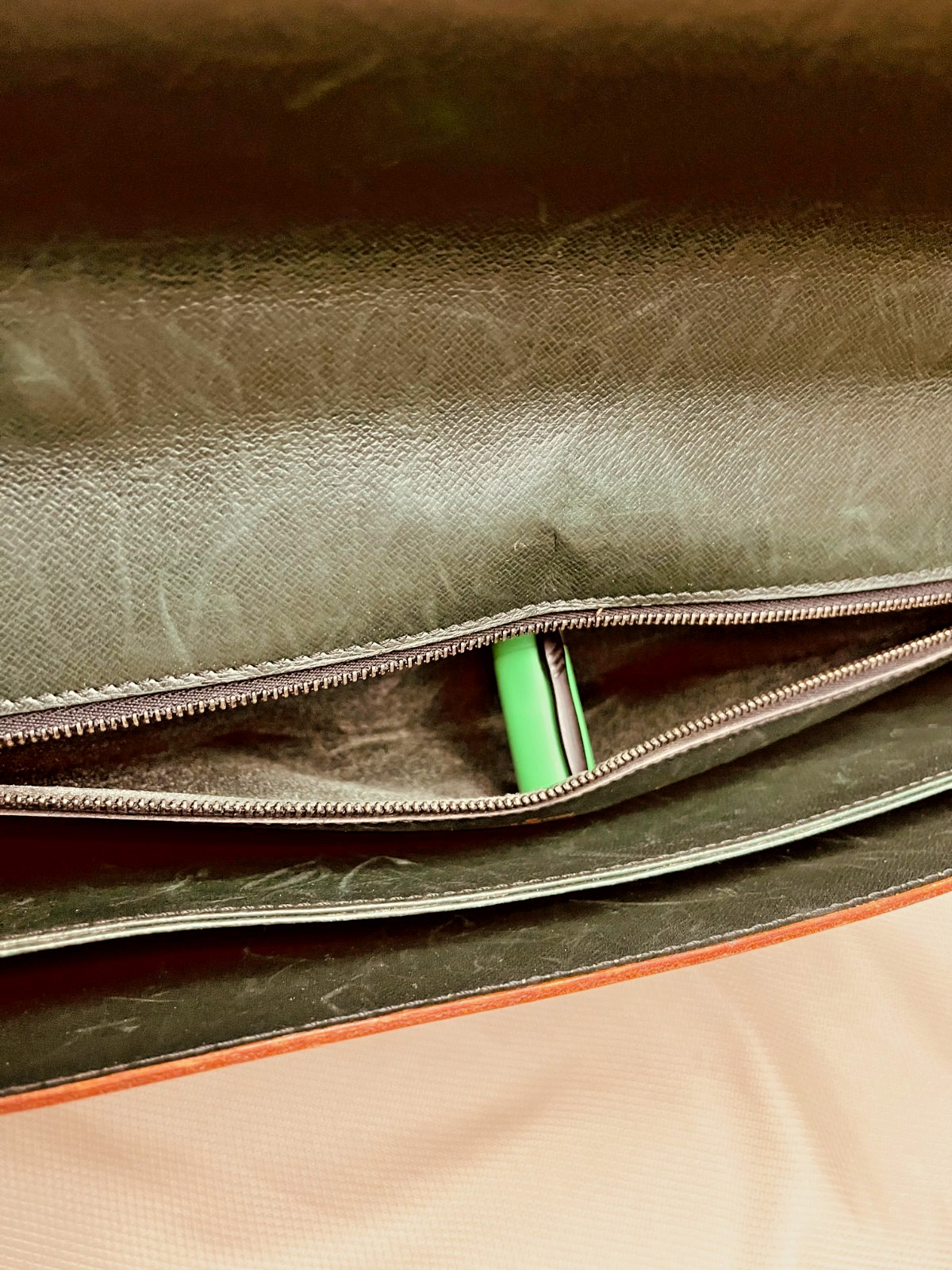 LOUIS VUITTON “SELBIT” NOMADE Leather Briefcase / Satchel / Portfolio – France