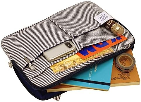 Delfonics Inner Carrying Hickory Stripe B5 Pouch Case Bag in Bag Zipper Case
