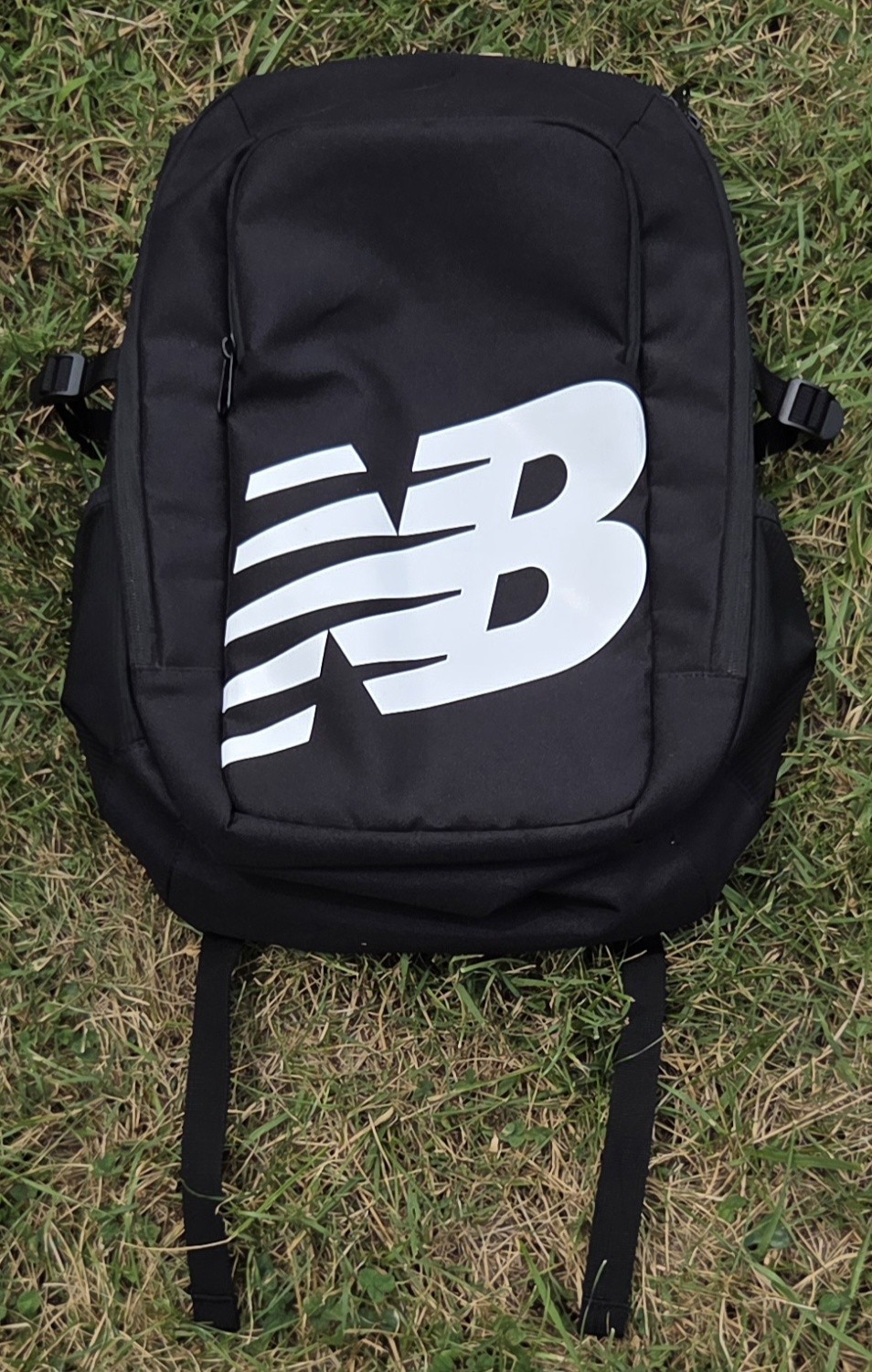 NWOT NEW BALANCE Laptop Backpack Black White Logo Athletic School Travel Bookbag