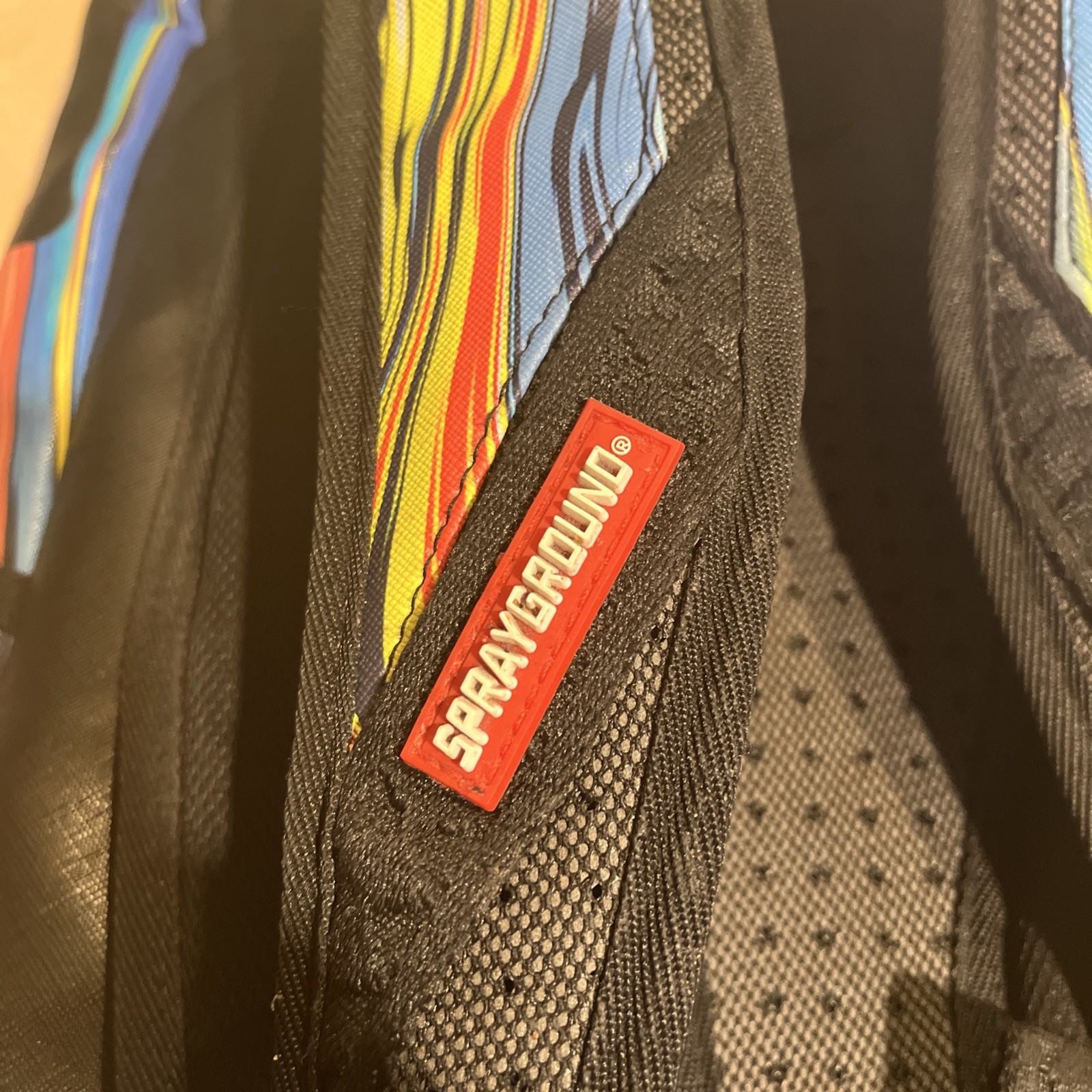 Sprayground Abstract Shark Designer Backpack Adjustable Strap – Preowned