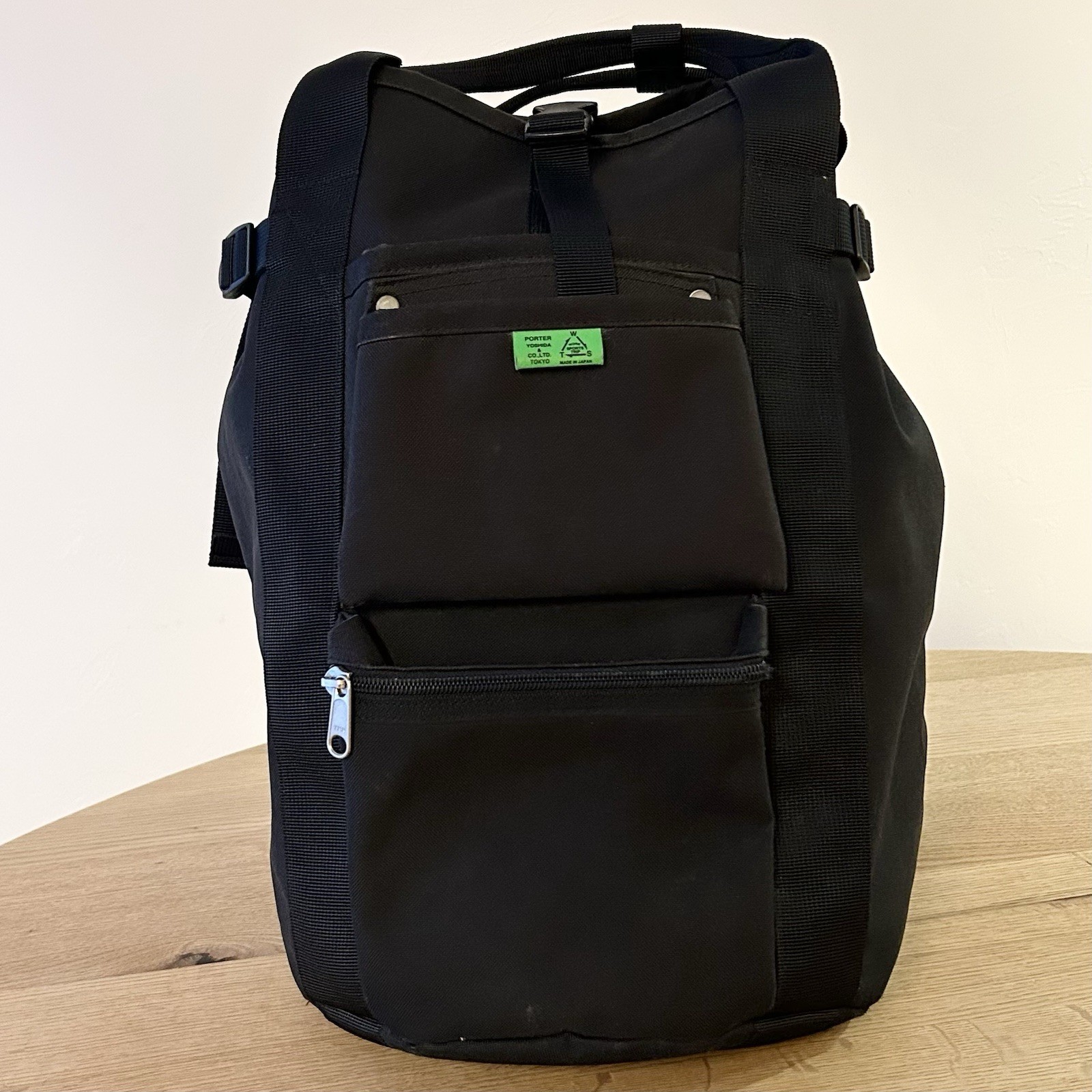 PORTER UNION Backpack Black Yoshida Polyester Used Japan