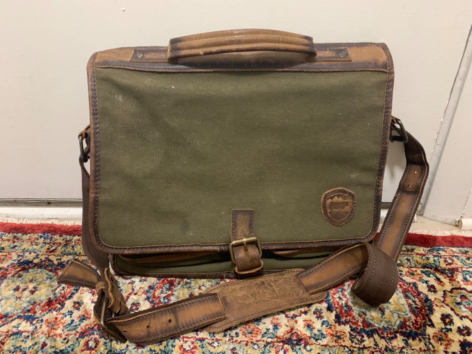 STS Ranchwear Men’s Foreman Messenger Canvas Bag