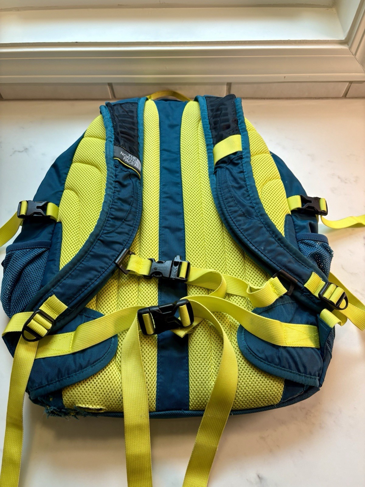 THE NORTH FACE Recon Backpack Chartreuse Teal Rare Color Laptop Pocket