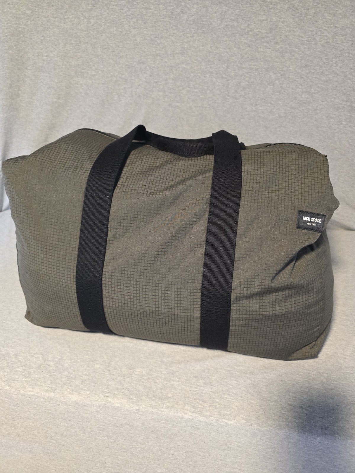 Jack Spade NYRU2498 Packable Ripstop Duffle Bag Lightweight Travel Gym Olive
