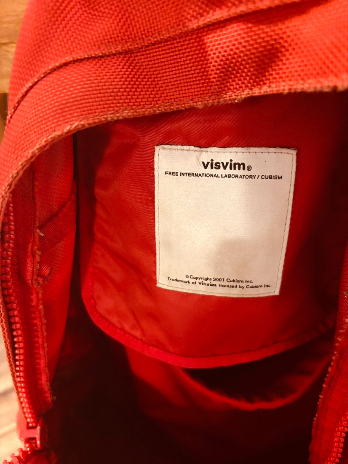 visvim Ballistic 22L Backpack Red CORDURA F.I.L Leather Bottom Rare JPN #486