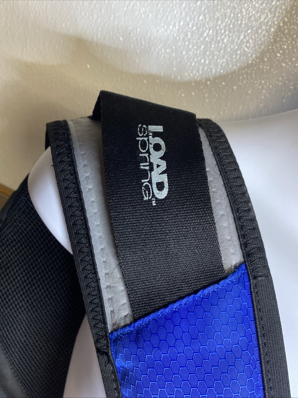 Adidas Sling Backpack Spring Load Crossbody Shoulder Strap 16×20 Black Blue Gray