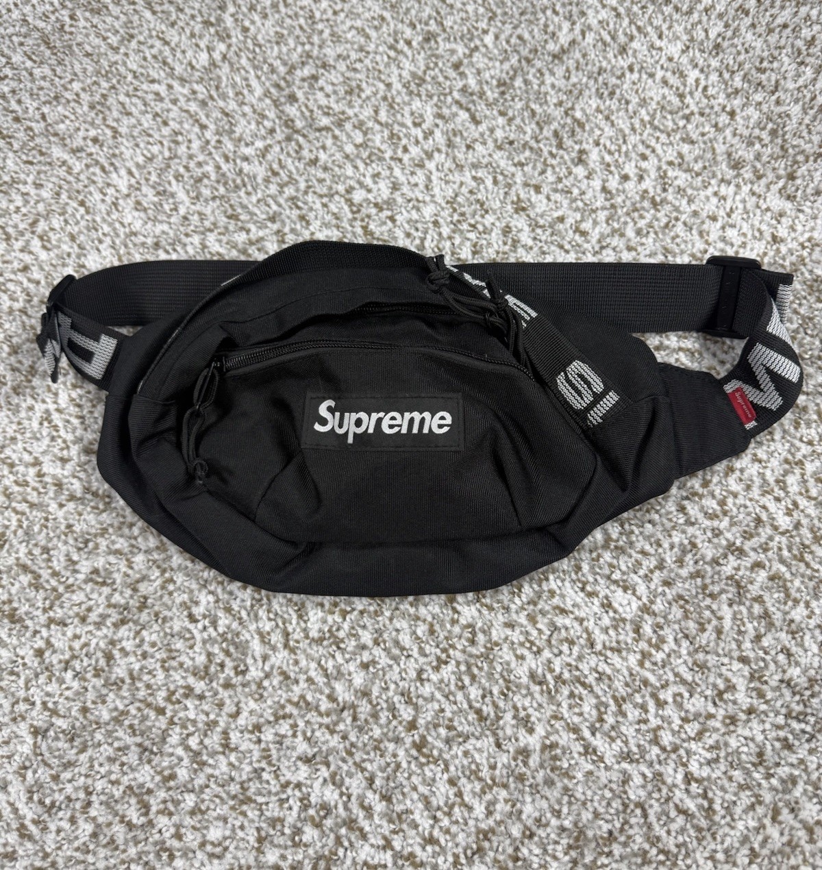 Black Supreme Waist Bag – Fanny Pack SS18 (Unisex) Cordura Fabric