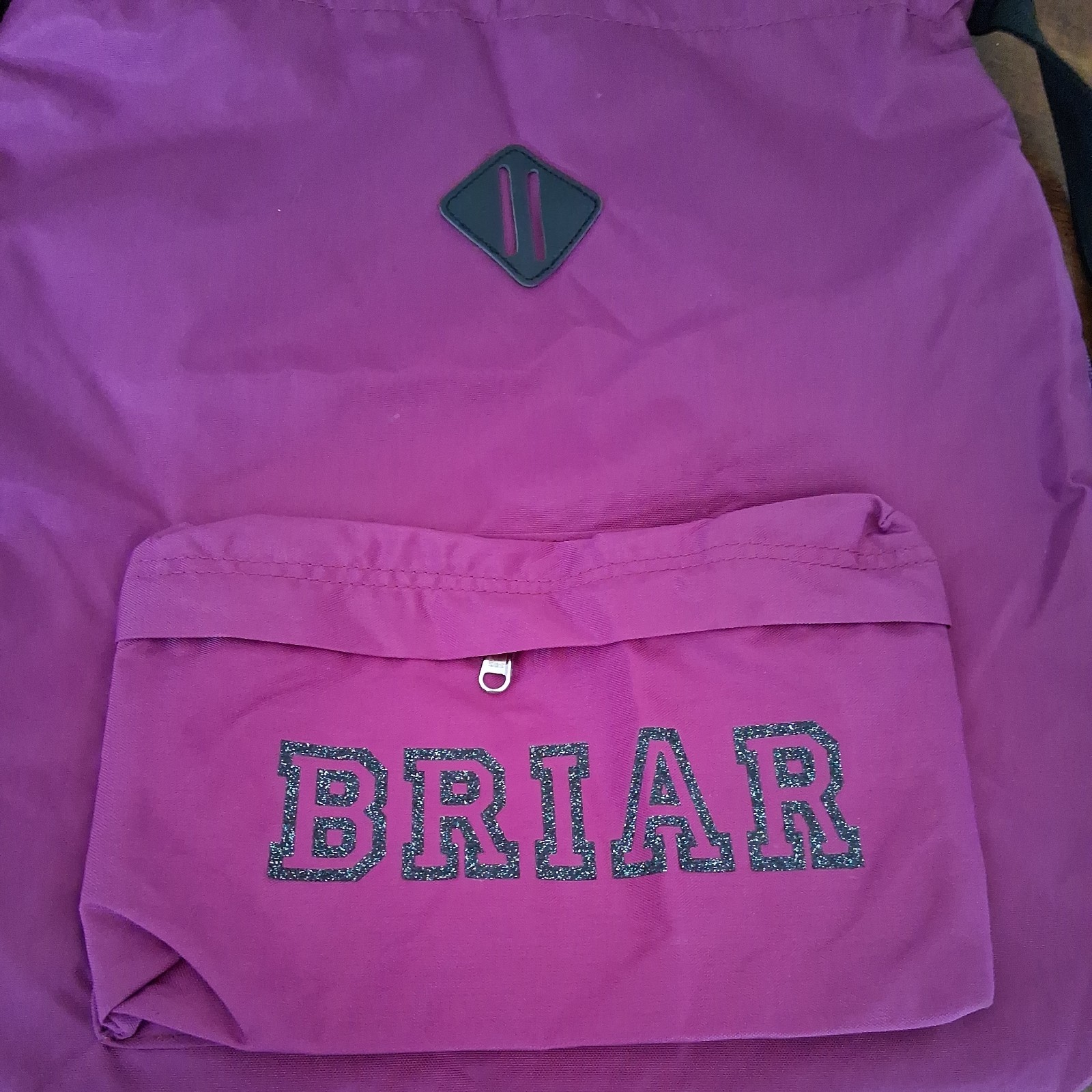 BRIARWater-proof Solid Color Drawstring Backpack School Backpacks Travel #4