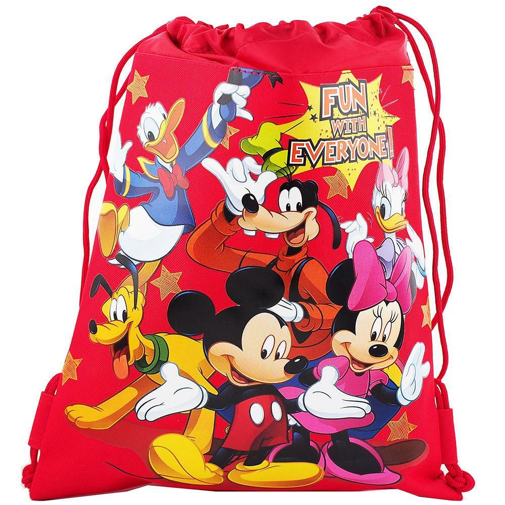 Mickey & Friends Backpack Drawstring Sling Tote Bag Licensed NWT DISNEY LAND-