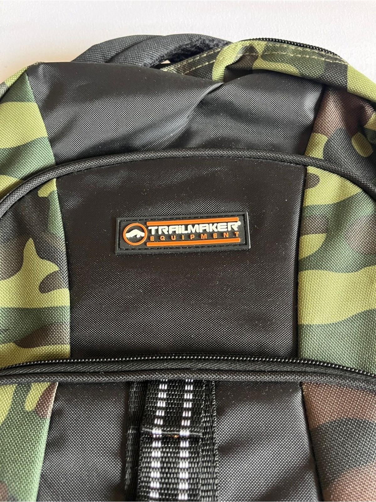 Brand New Trailmaker Camouflage Backpack Green/Black School Travel Bookbag