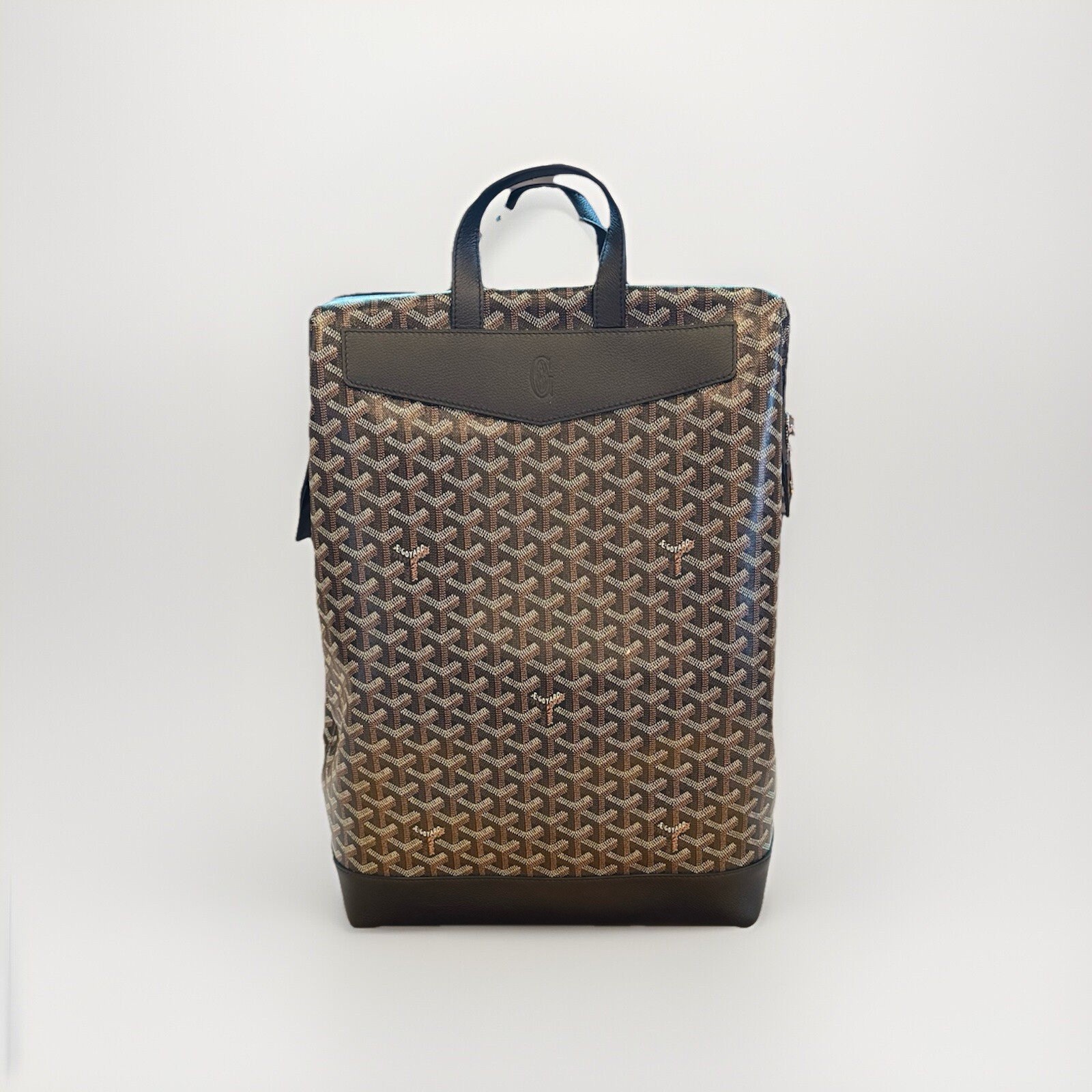 Goyard Cisalpin MM Rucksack Backpack Black Brown NEW