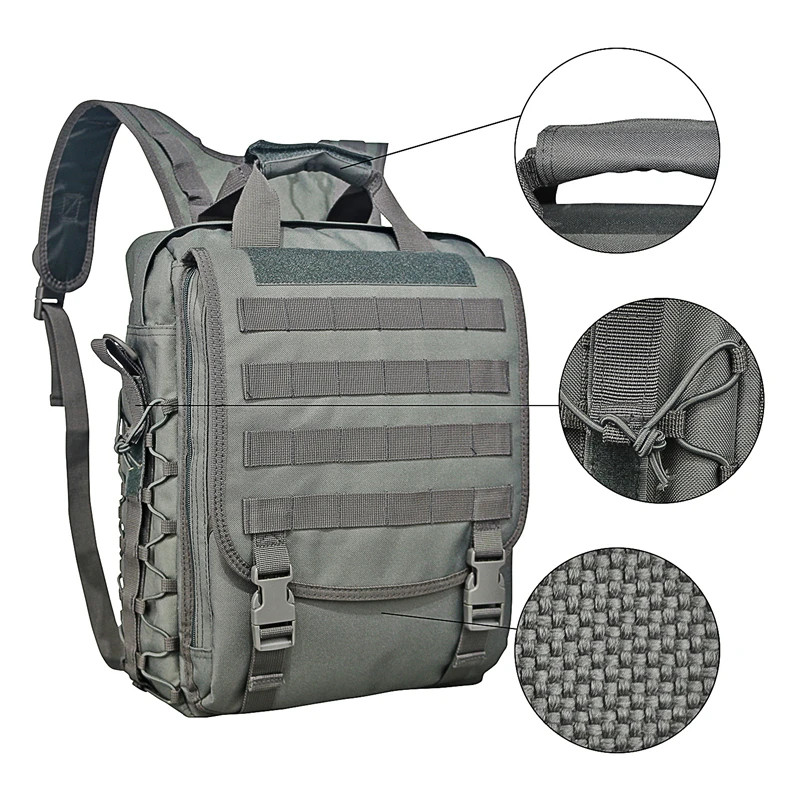 Tactical Laptop Backpack | 3-Way Convertible Messenger Bag | Water Resistant MOL