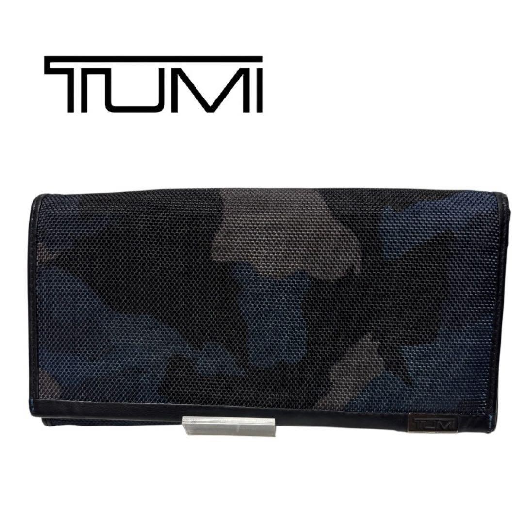 TUMI ALPHA Breast Pocket Wallet Long Wallet Camouflage