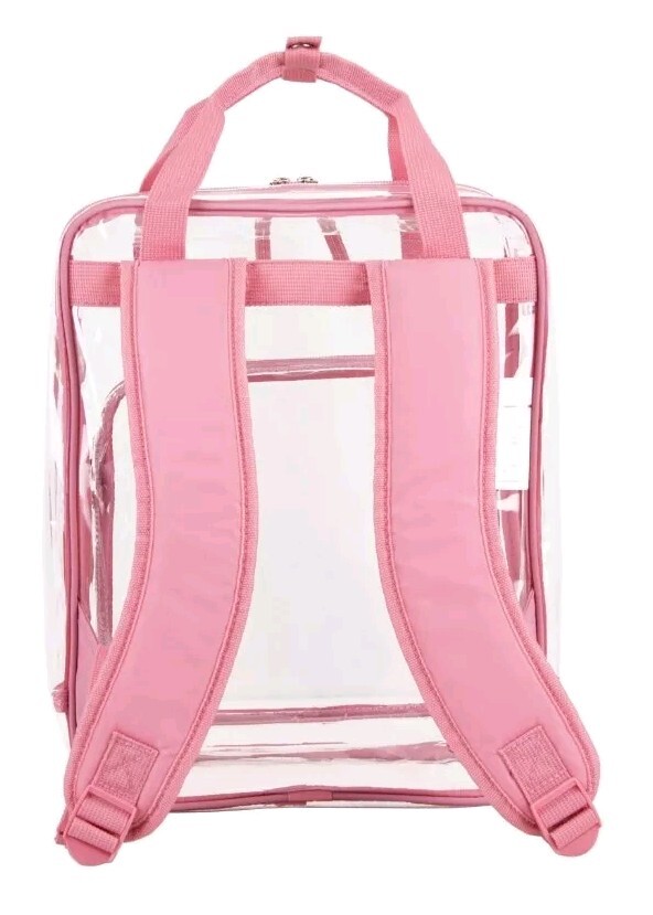 Eastsport Double Handle Stadium Approved Clear Backpack w/Adjustable Straps #NWT
