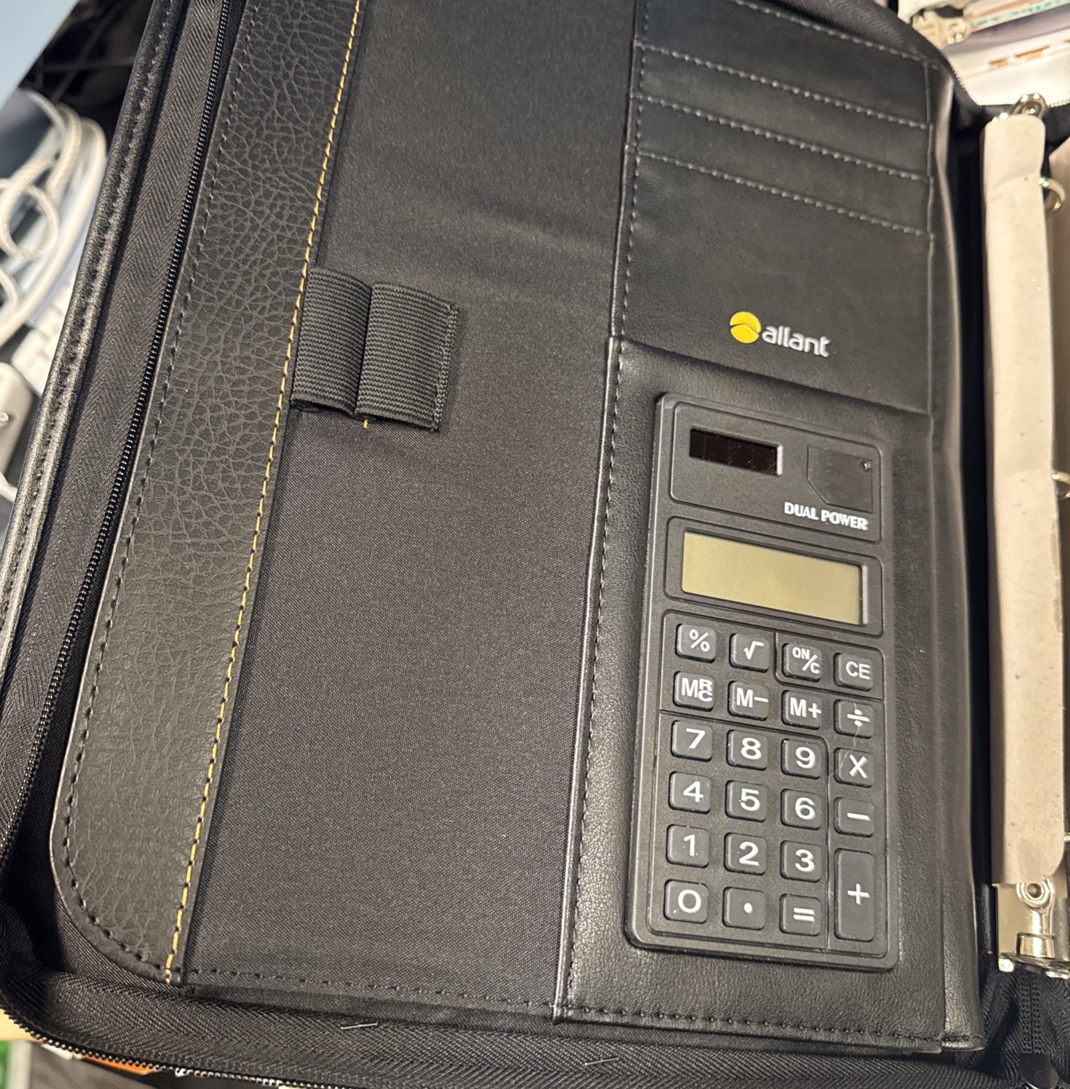 Allant Black Leather Briefcase 11.5 X 13