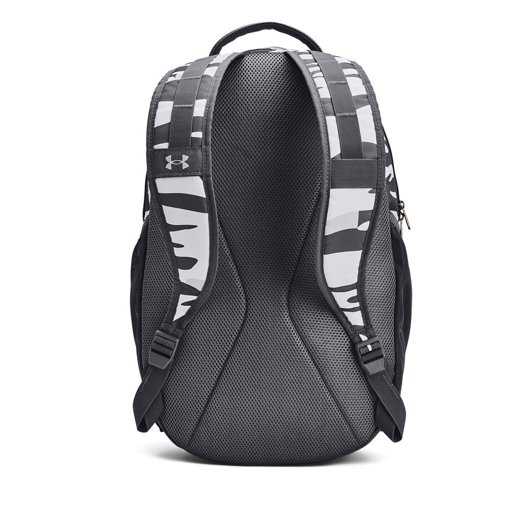 Under Armour 1361176 Men’s UA Hustle 5.0 Backpack, Pitch Gray/Metallic Gold OSFA
