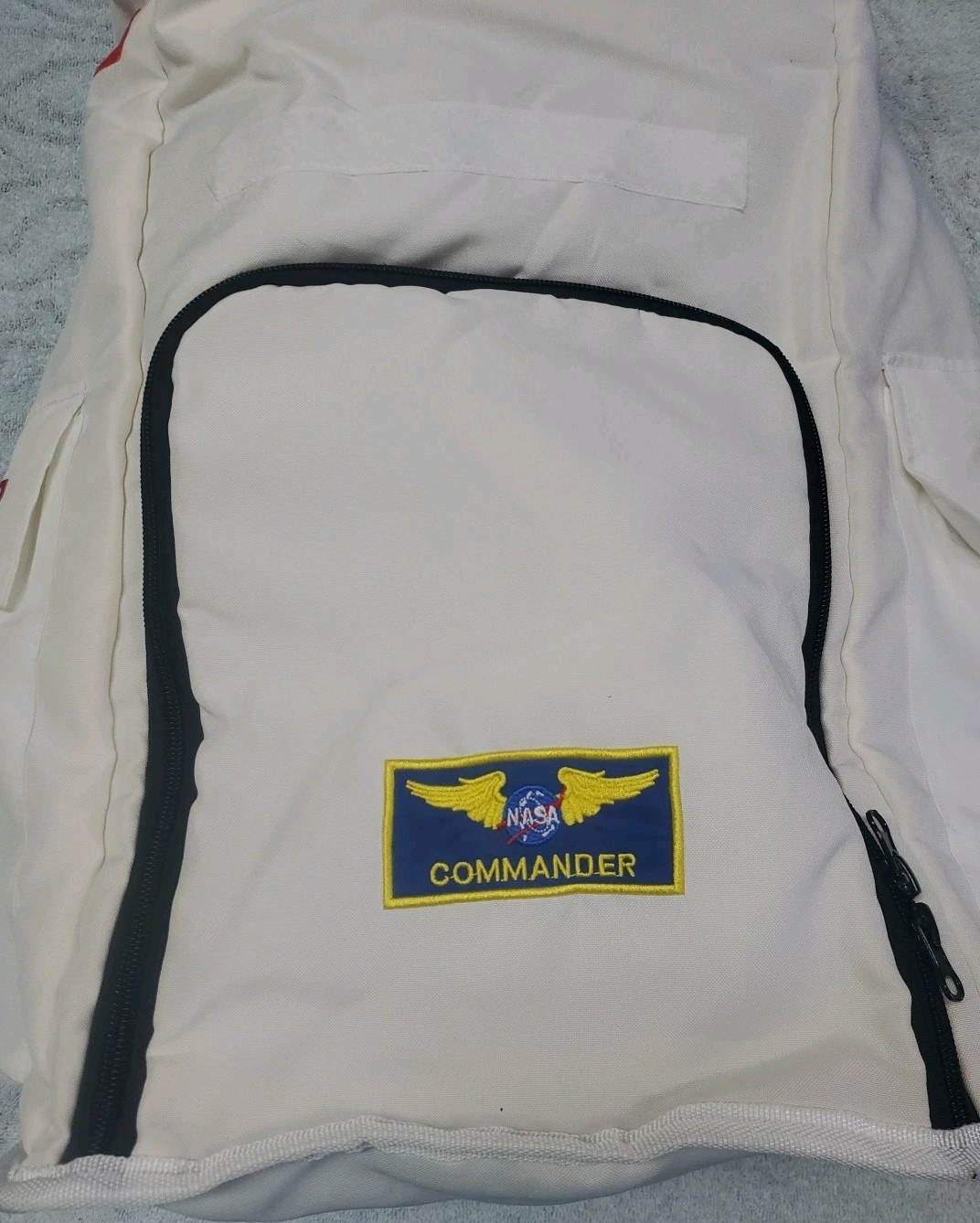 Aeromax Jr. Astronaut Backpack, White, with NASA patches
