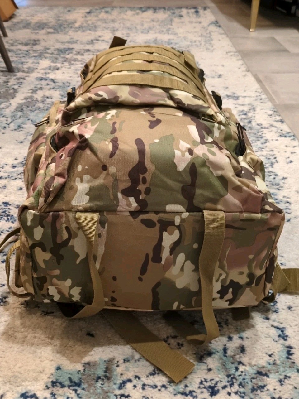 Camouflage Backpack Extra Large 6 Pockets 30″ × 16″ × 15″ New Camo Tactical Camp