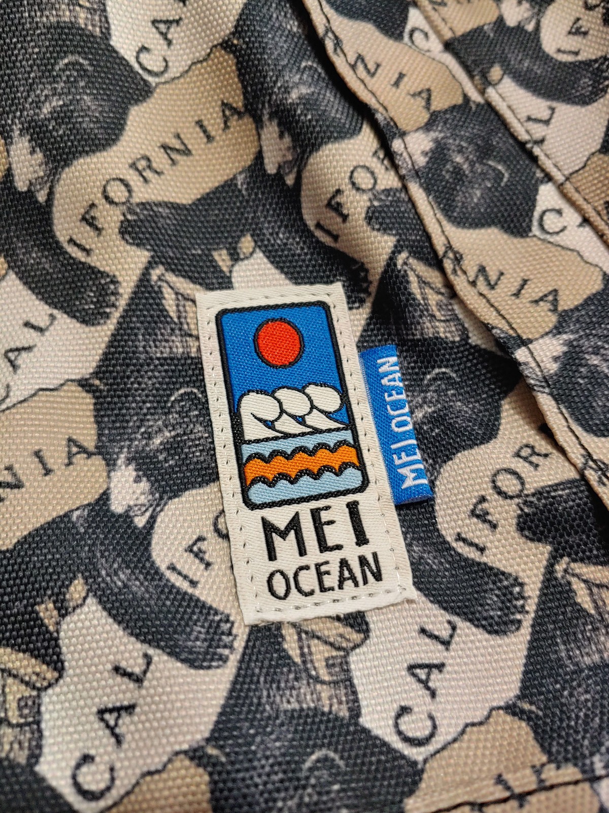 MEI Backpack Rucksack California Bear 2015 Very RARE MEI-152111 Ocean Bag
