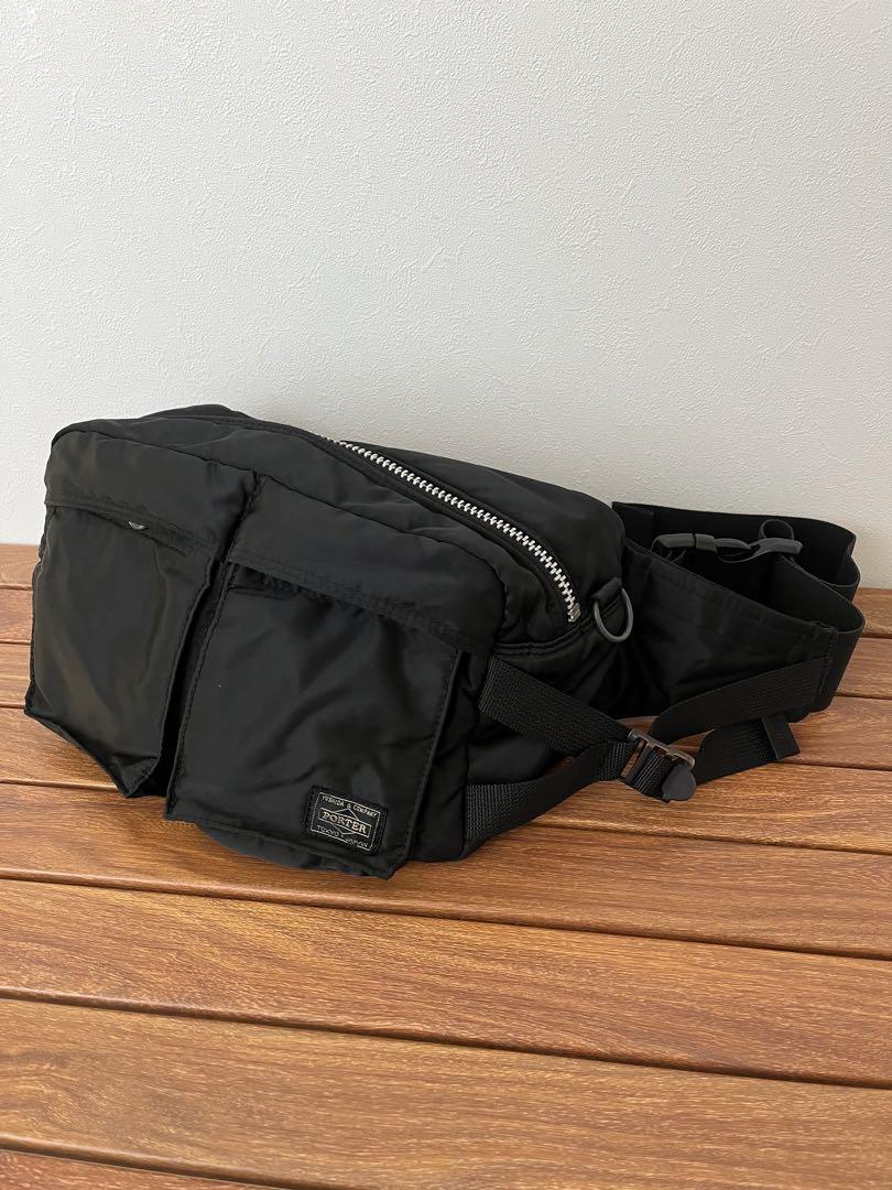 Porter Tanker Waist Pouch Body Bag Waist Bag Black Nylon 27×16×13cm