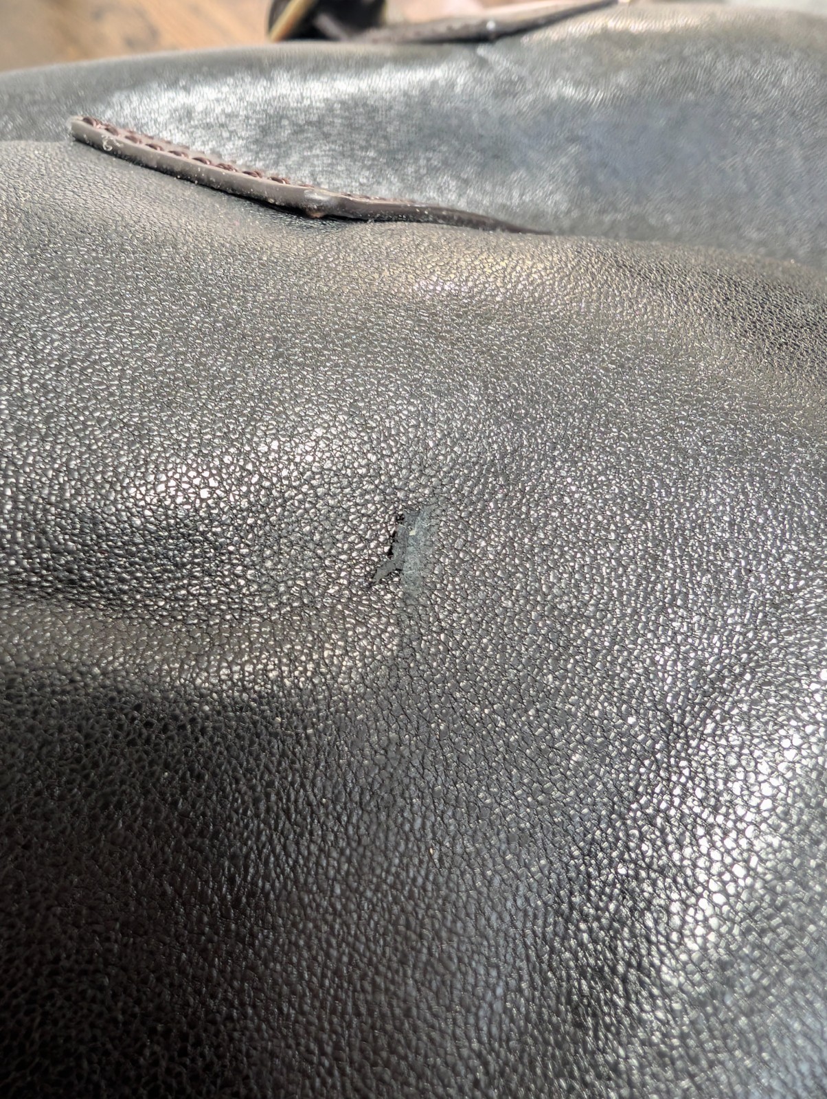 Marc by Marc Jacobs Leather Duffle Bag – Dark Gray / Brown – Large Weekender Bag