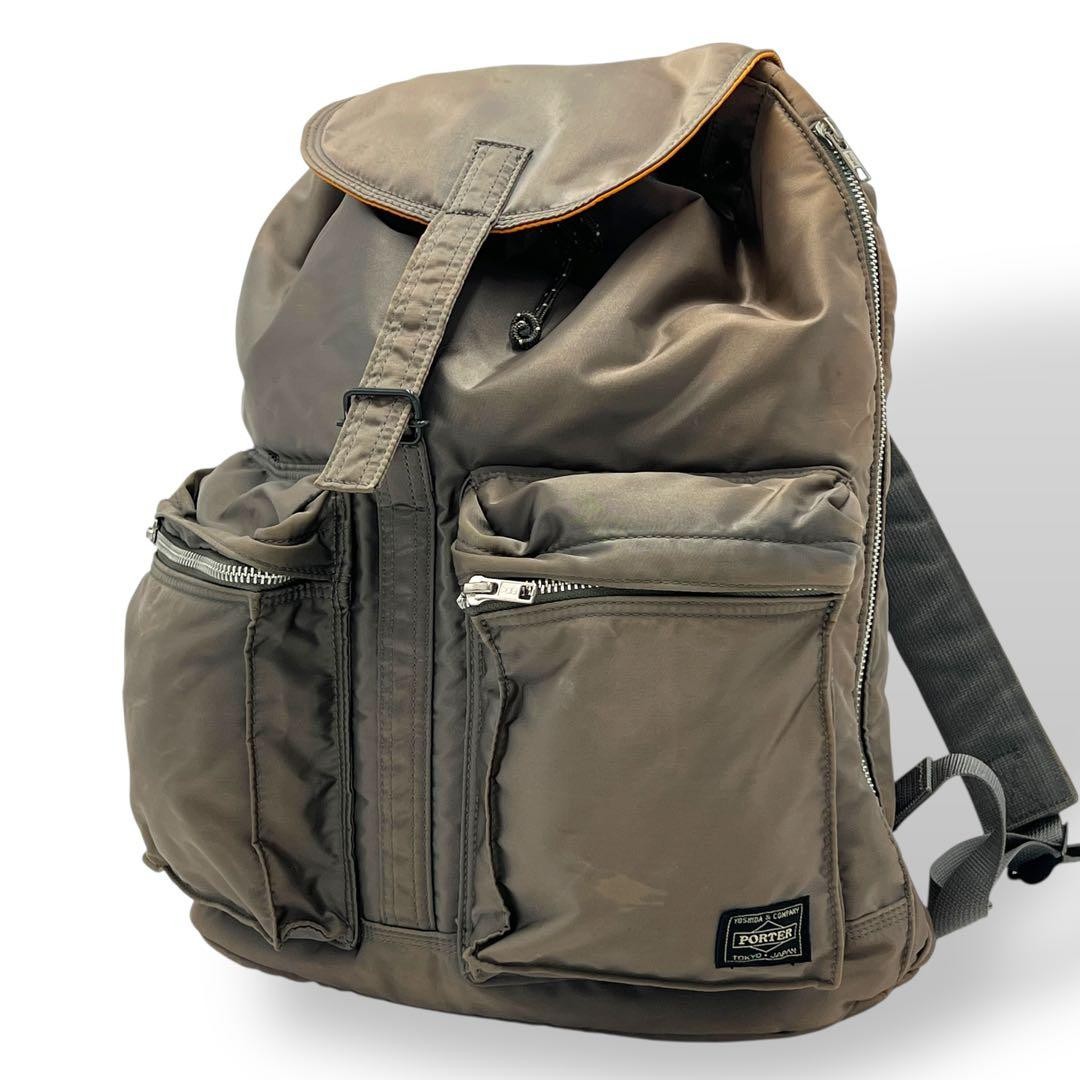 PORTER YOSHIDA Tanker Backpack Daypack Gray Nylon Rare Vintage Japan Used