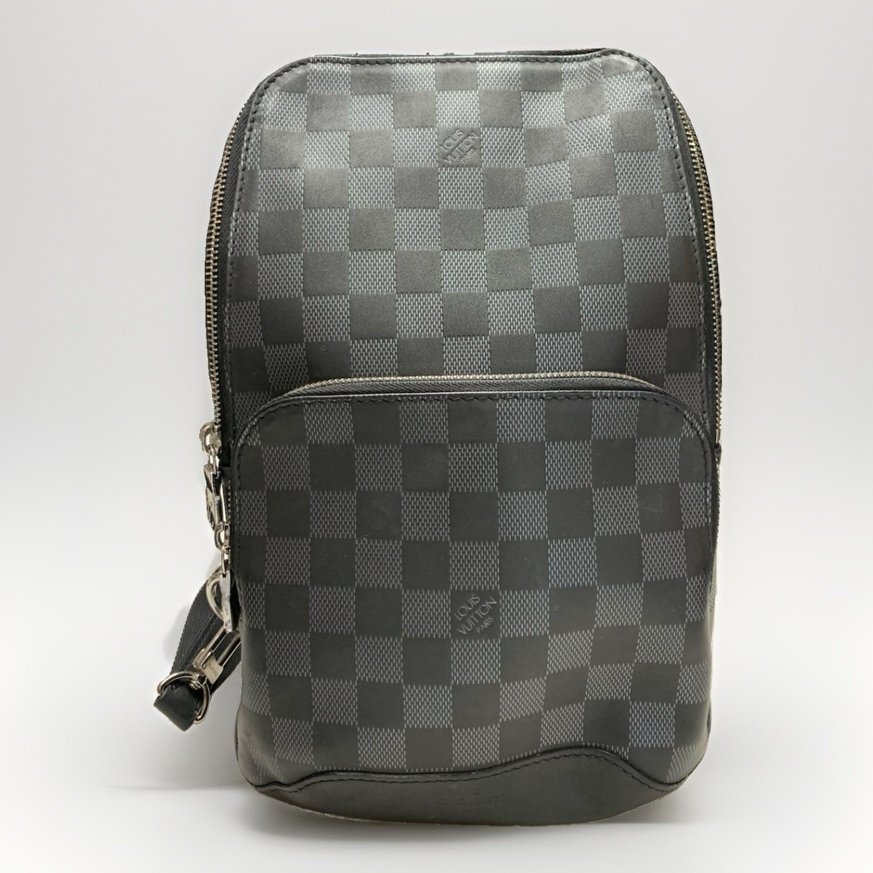 Louis Vuitton Black Damier Infini Avenue Sling Bag